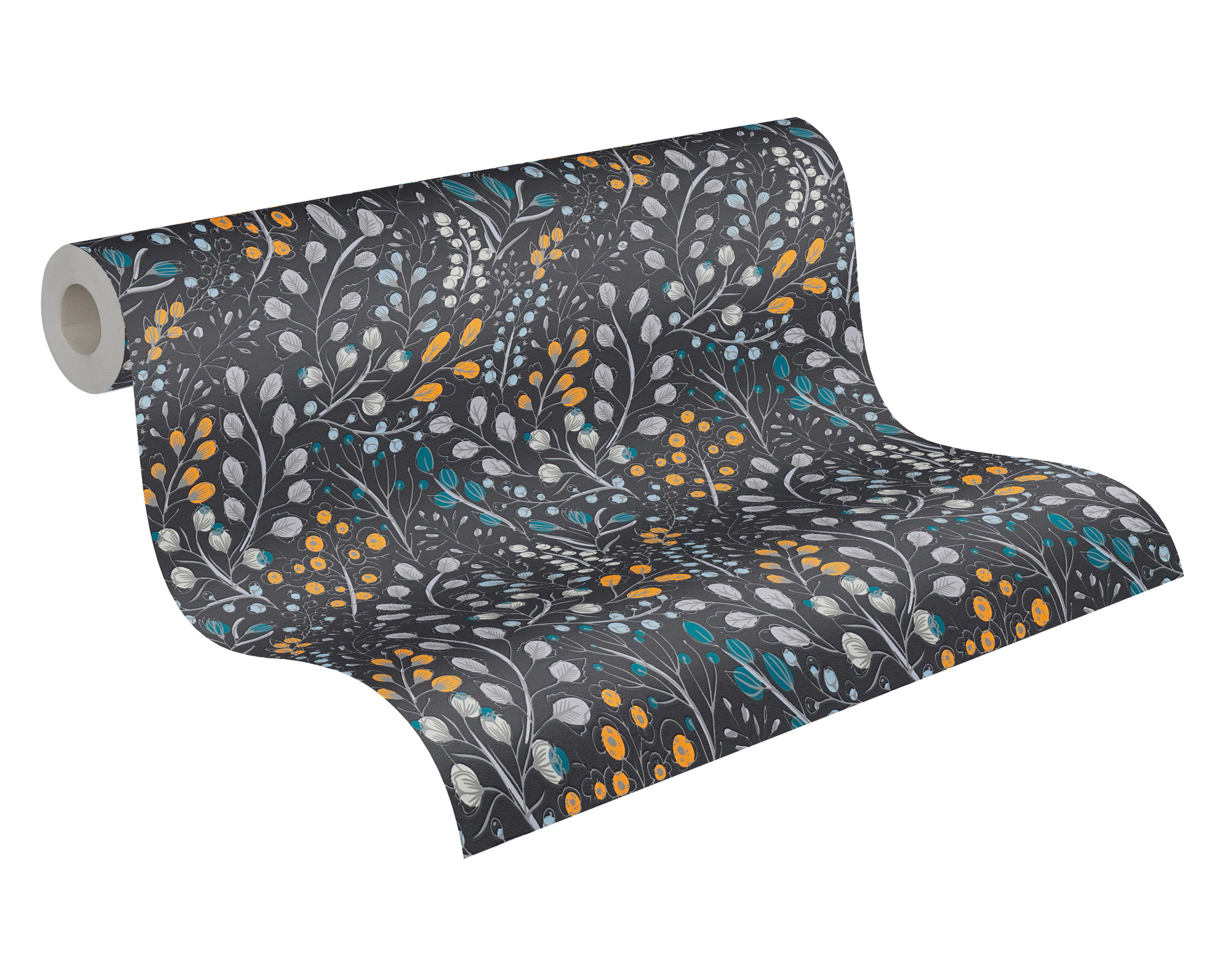 AS Vliestapete Attractive 2 Floral Schwarz 388474