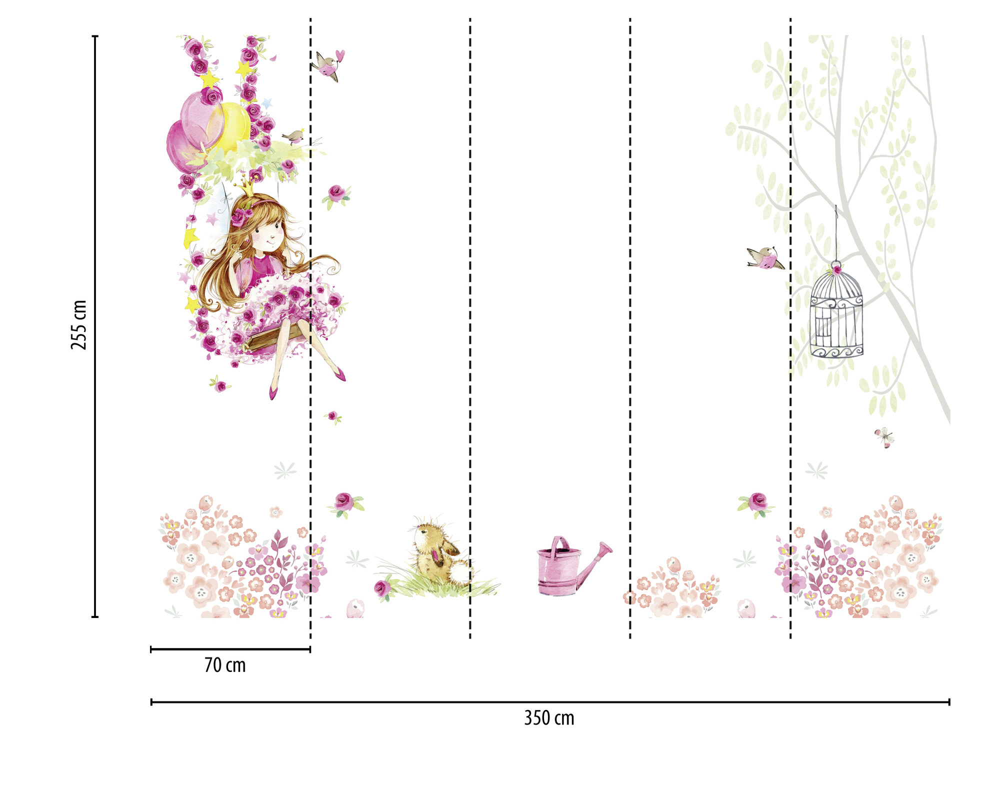 AS Fototapete Designwalls 2 Kinderzimmer Mädchen DD123618