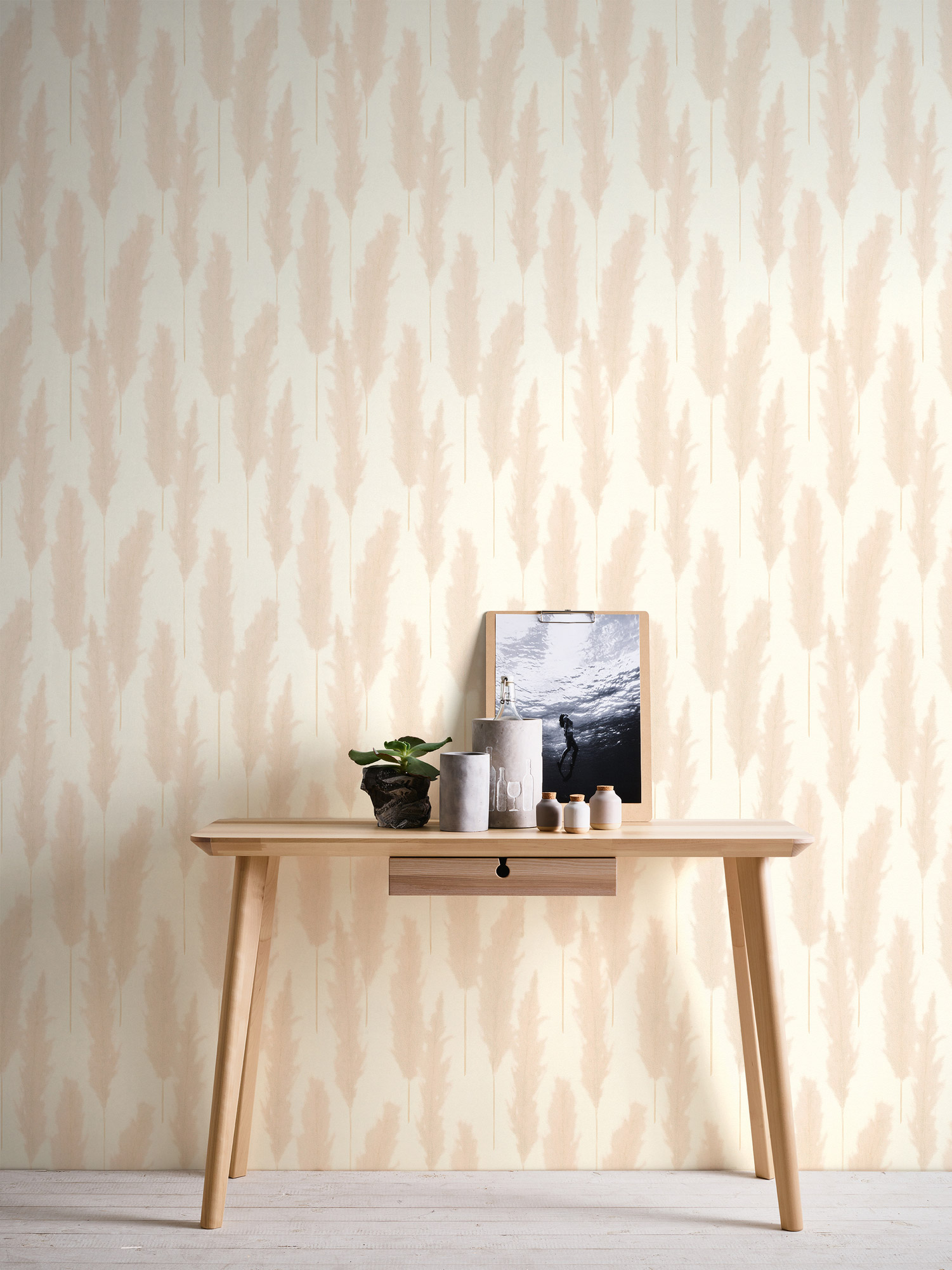 AS Vliestapete #Hygge Pampasgras Creme 386312