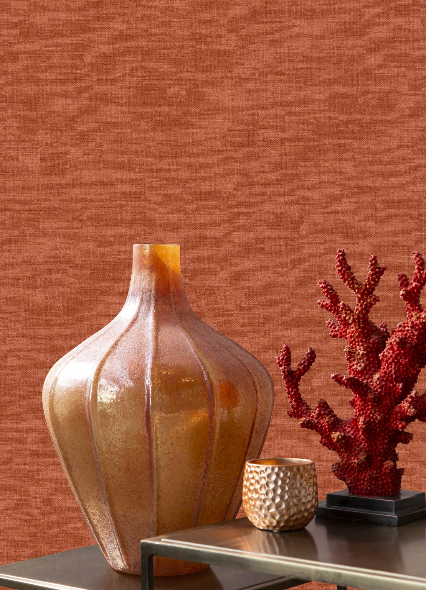 Rasch Vliestapete Country Charme Rot-terra 449051