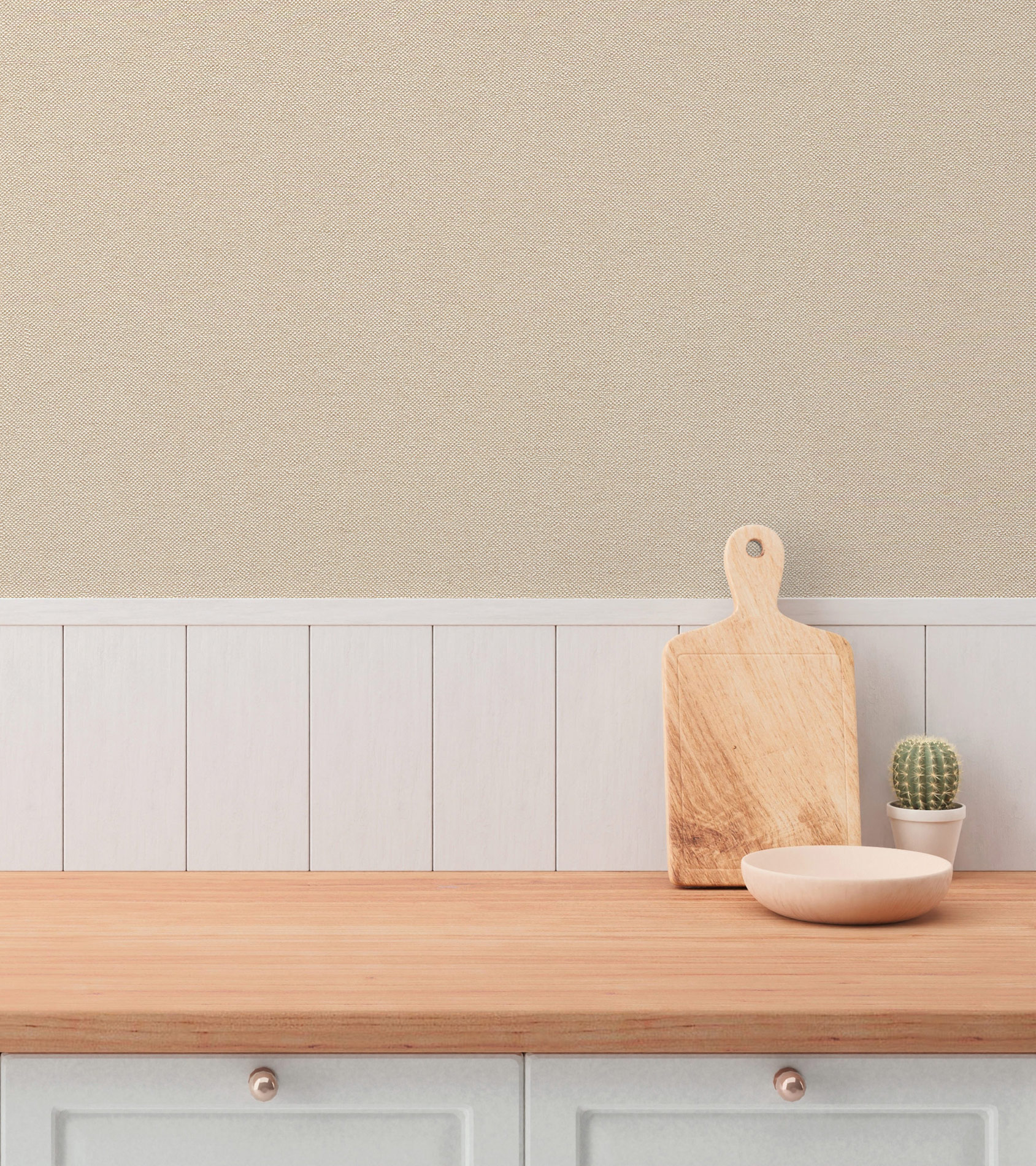 AS Vliestapete Hygge 3 Uni Beige 790984