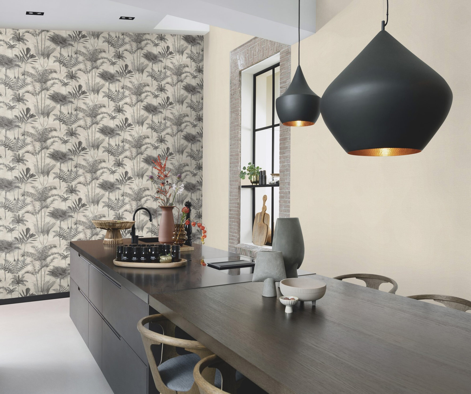 Rasch Vliestapete Liverna Grau-hellgrau 555844