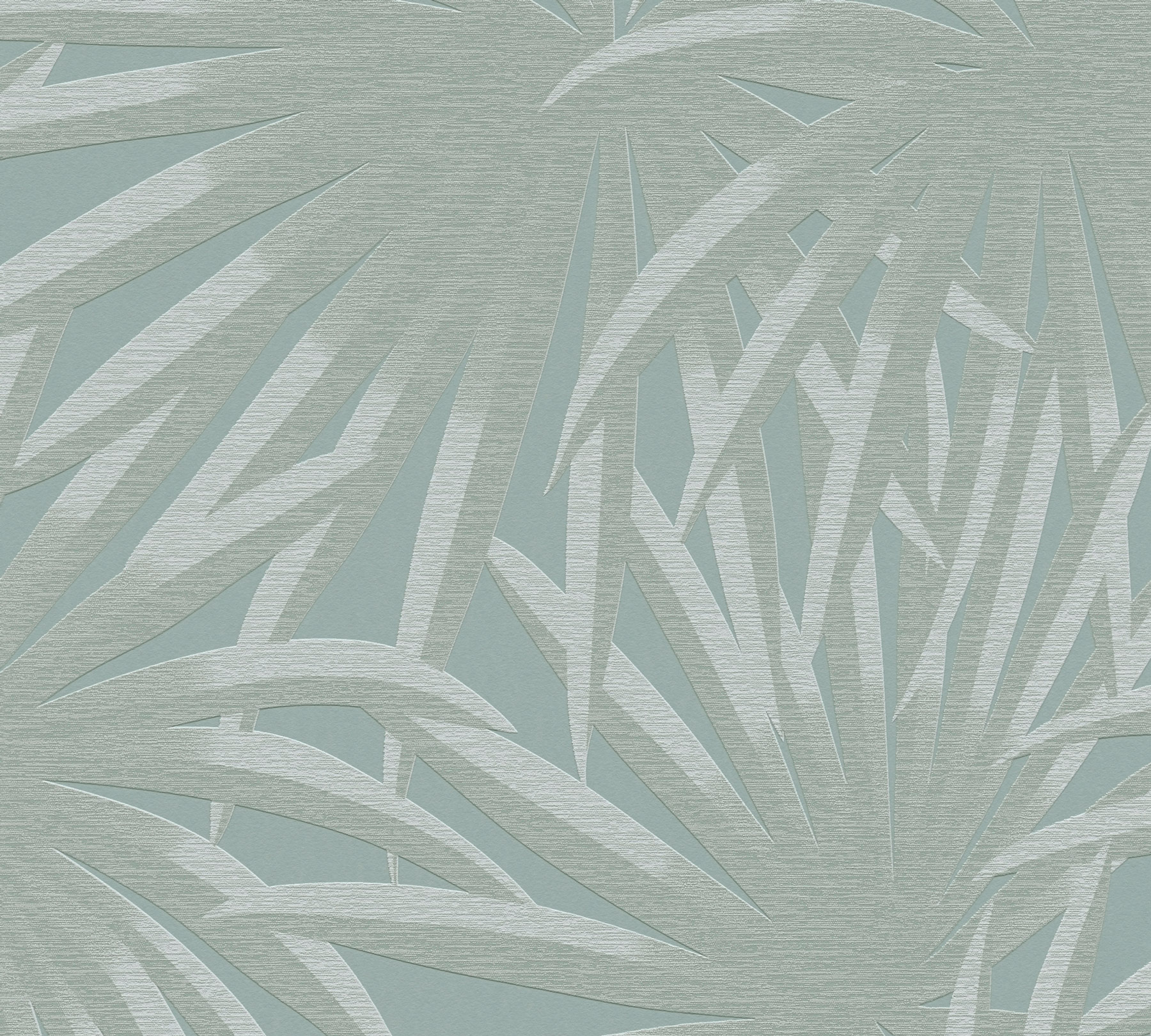 AS Vliestapete Casual Living Blau Palmenblätter 393384