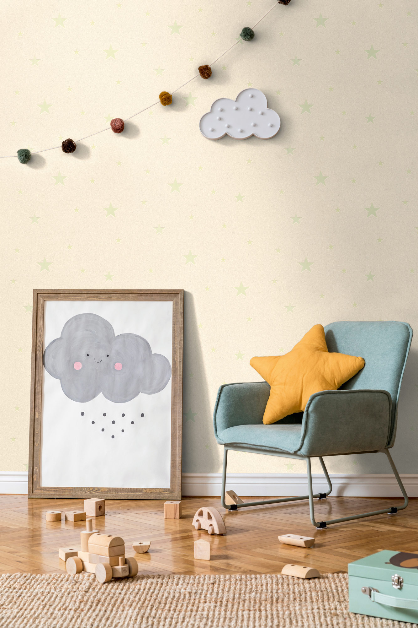 AS Vliestapete Kids Studio Kinderzimmertapete Weiß 324401