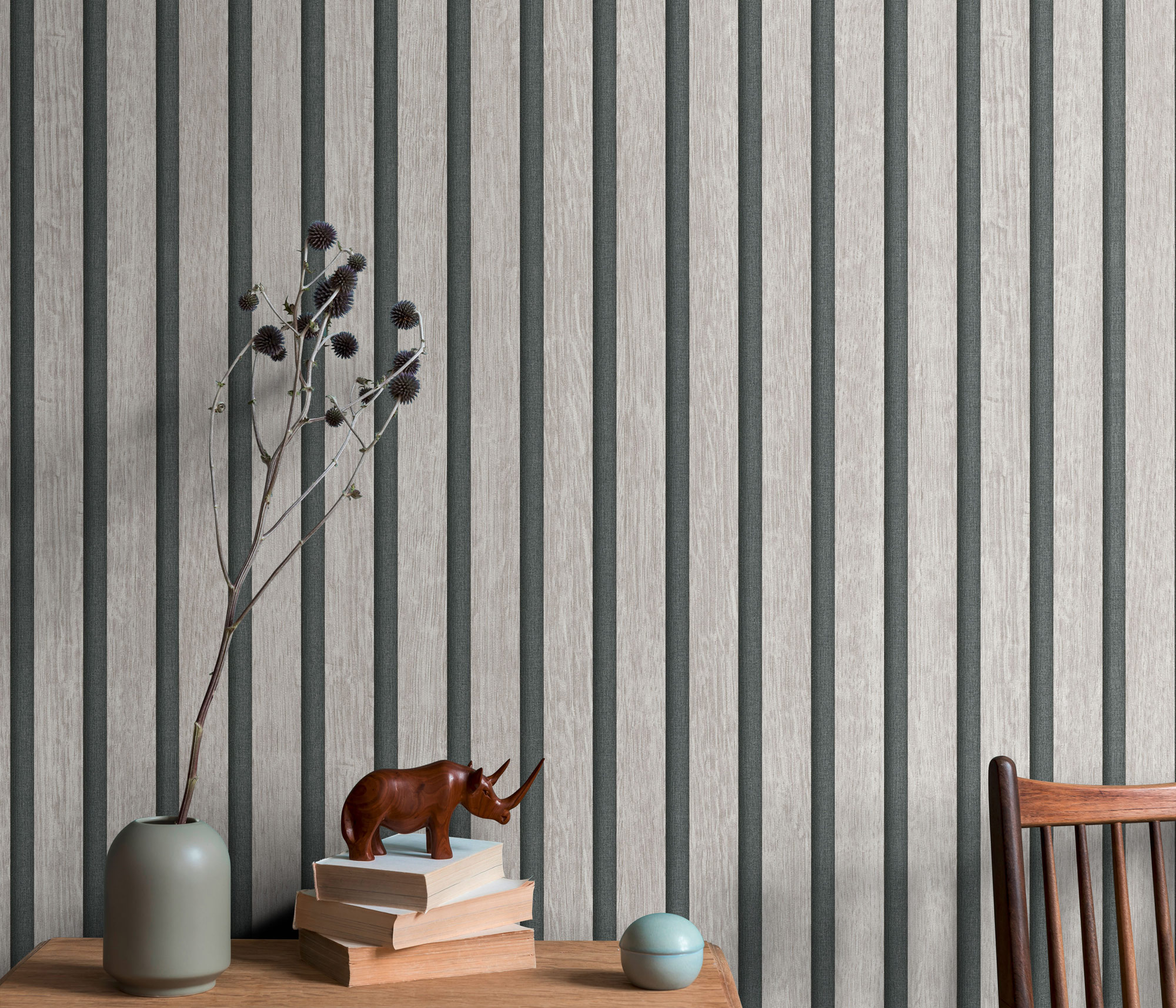 Erismann Vliestapete Holzpaneel taupe 1040038