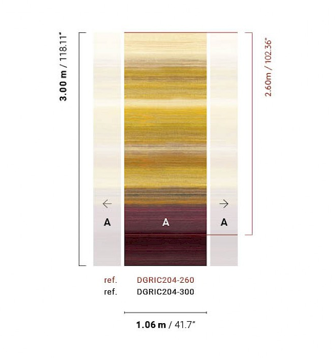 Masureel Fototapete Serica Chanderi Honey DGRIC204260