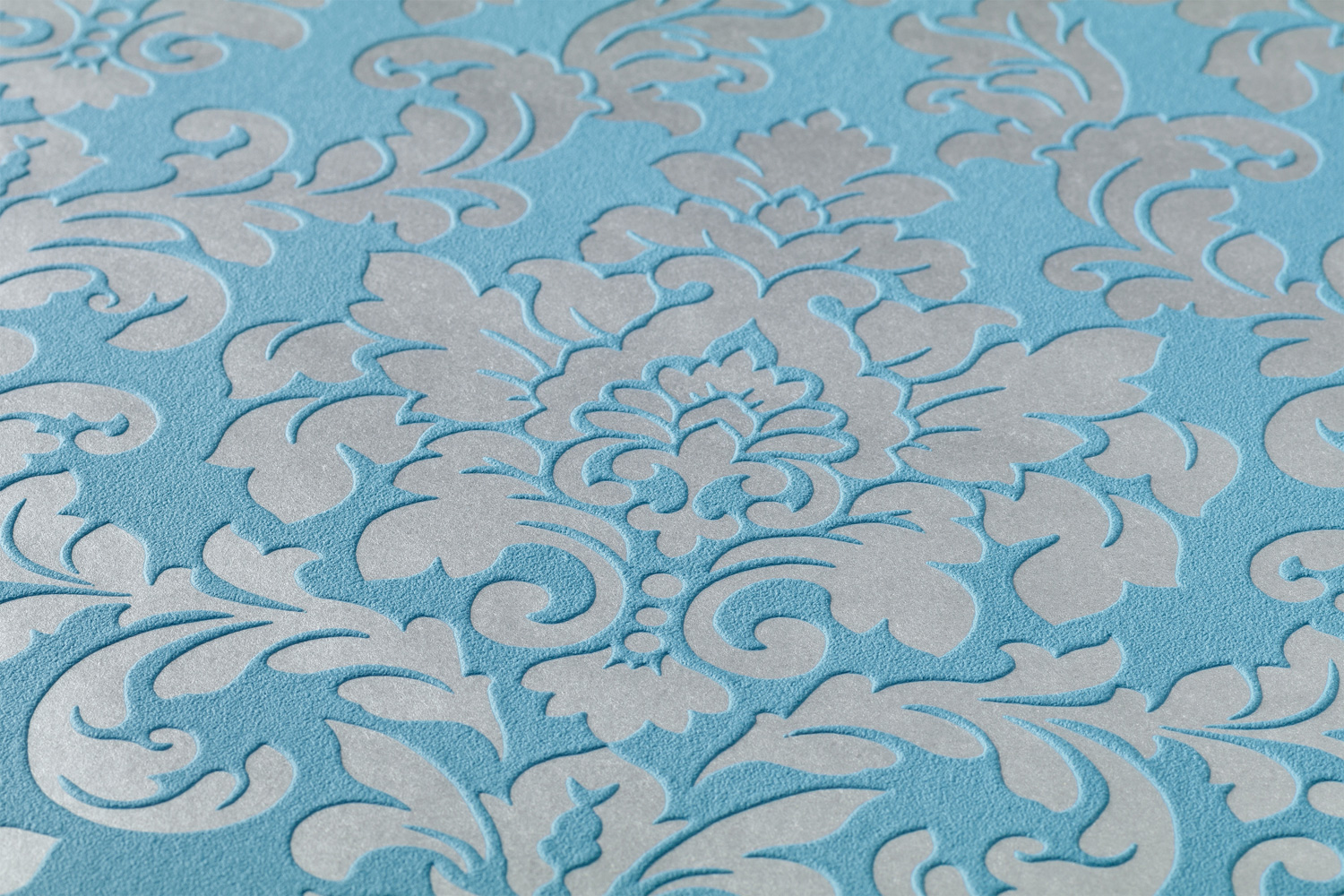 Thomas Vlies-Tapete Barock blau/silber TLT017 - 360894