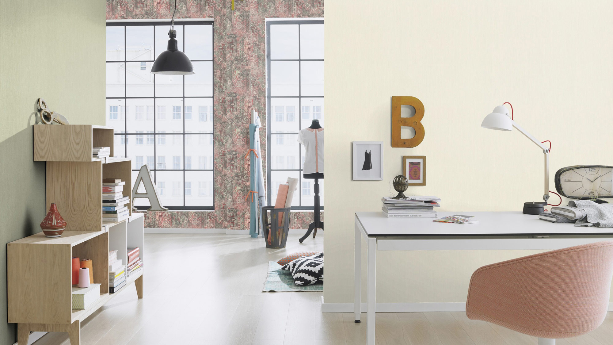 Rasch Vliestapete Country Charme Weiß-offwhite 536805