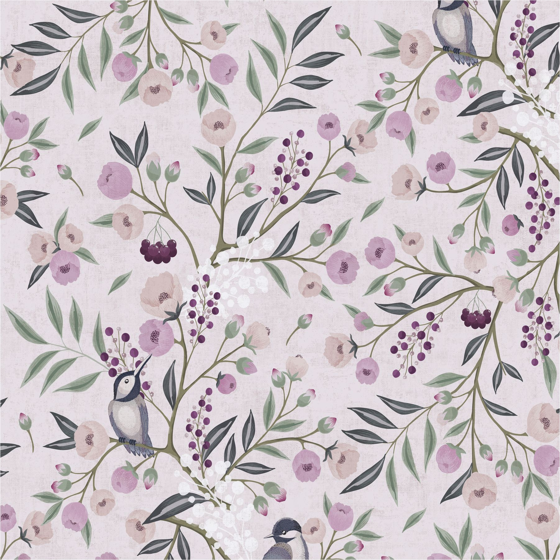 AS Vliestapete Lilly & Luis Blümchen Bunt 771361