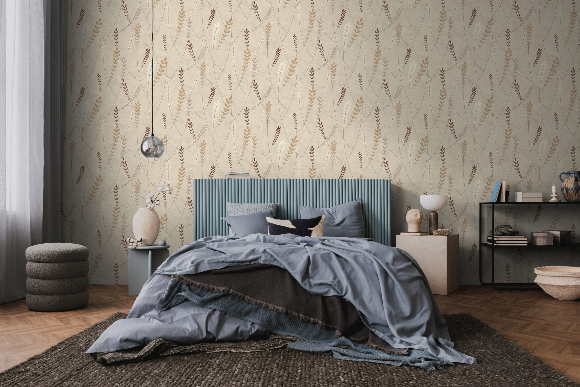 AS Vliestapete Nordic Feeling Floral Beige 791461