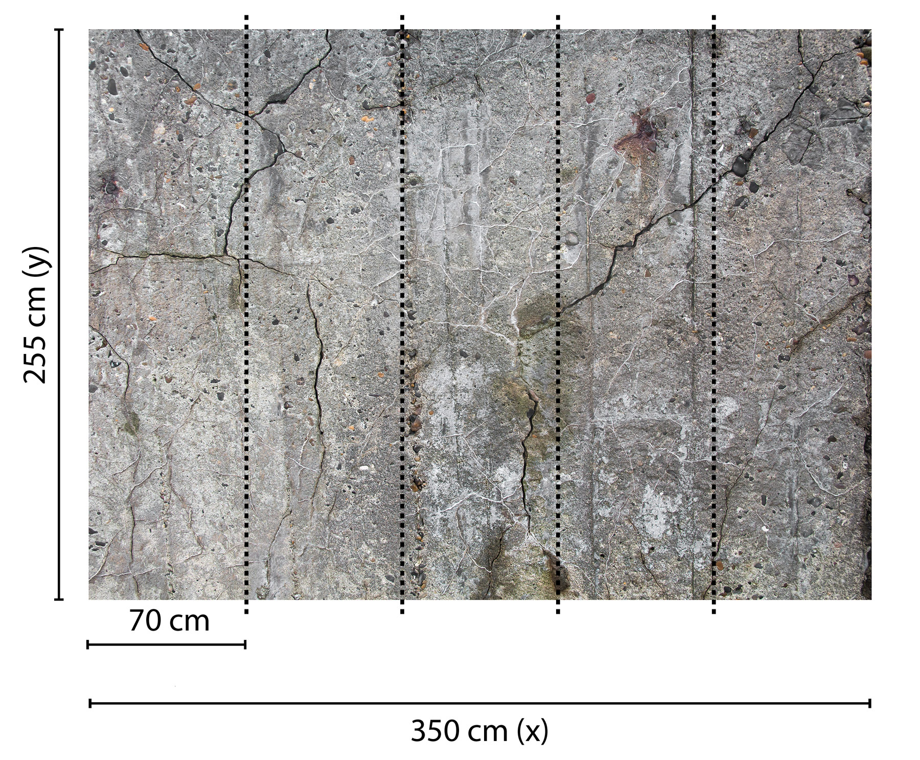 AS Fototapete Designwalls Old Concrete Beton DD118791