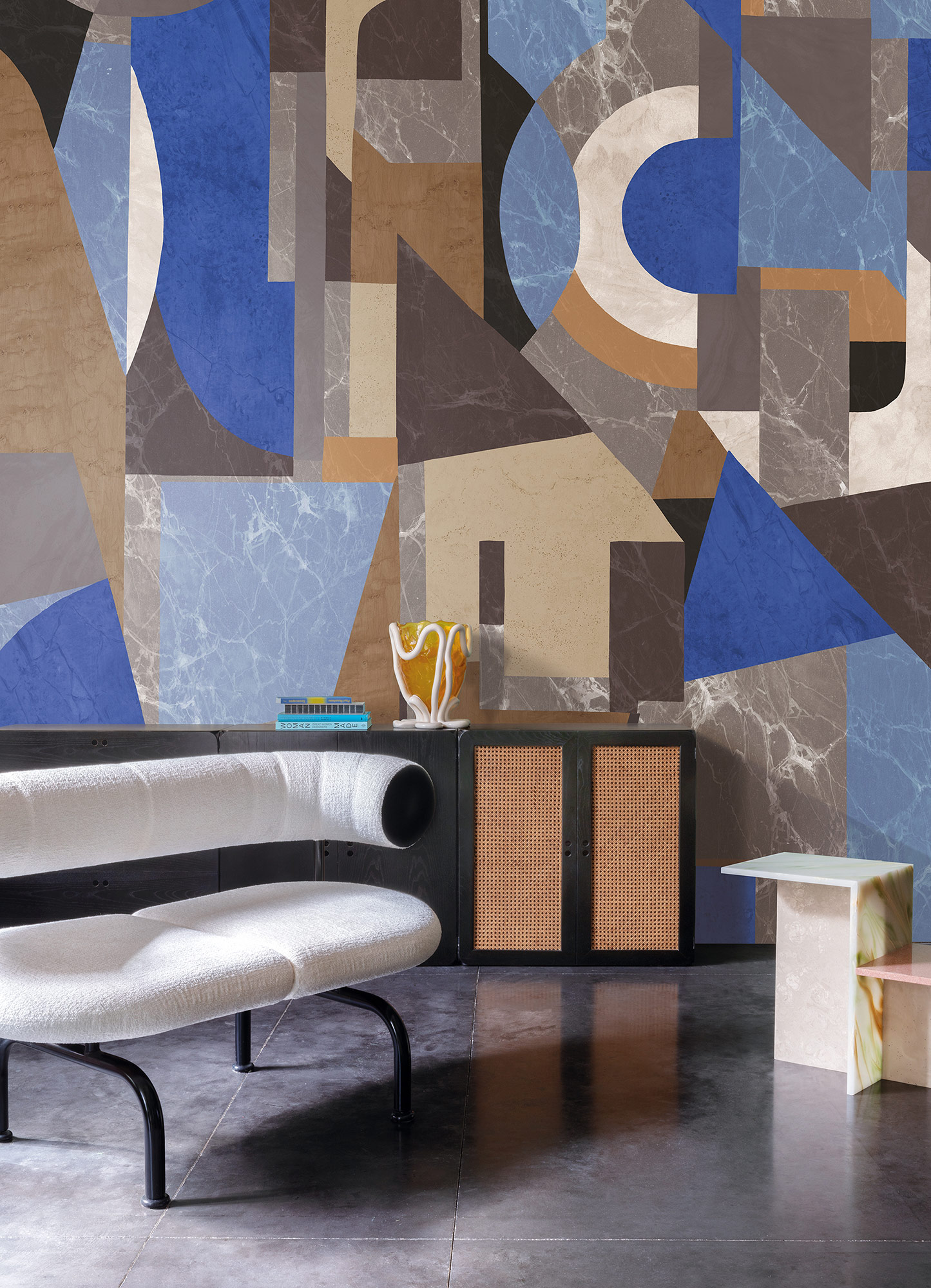 Masureel Fototapete Panel Rock Palazzi Azur DGROC1041260