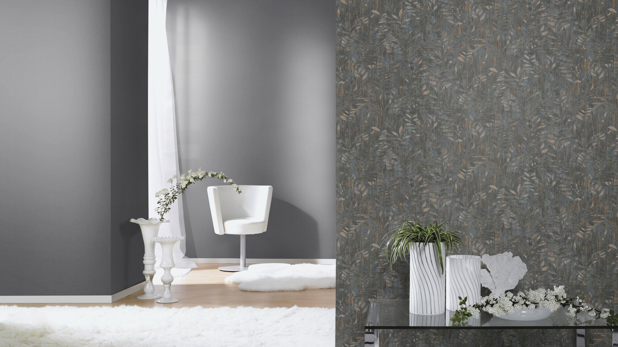 Rasch Vliestapete Barbara Home 3 Stoffstruktur 560275