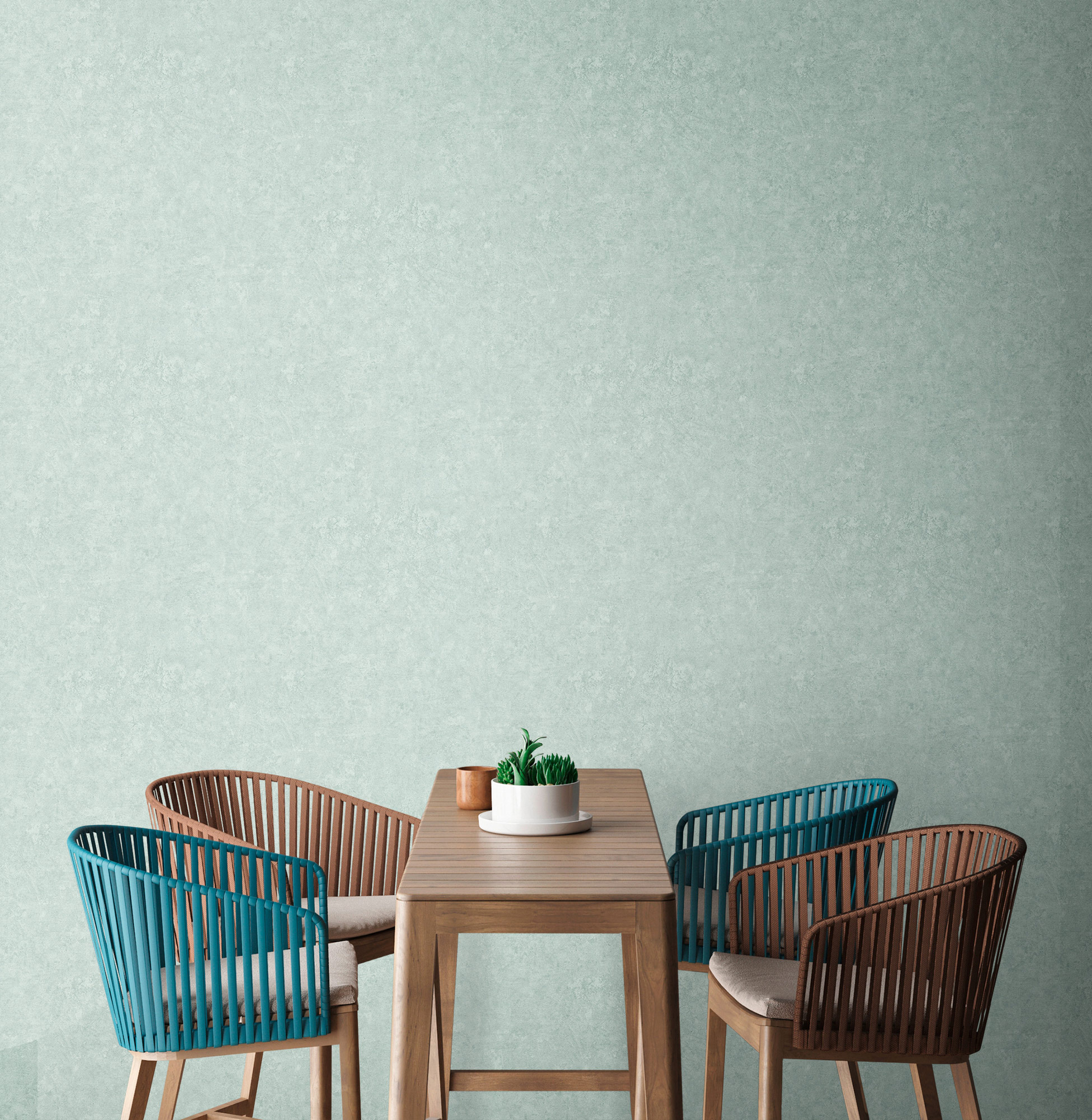 AS Vliestapete MS Travel Styles Putzoptik Grün 392239