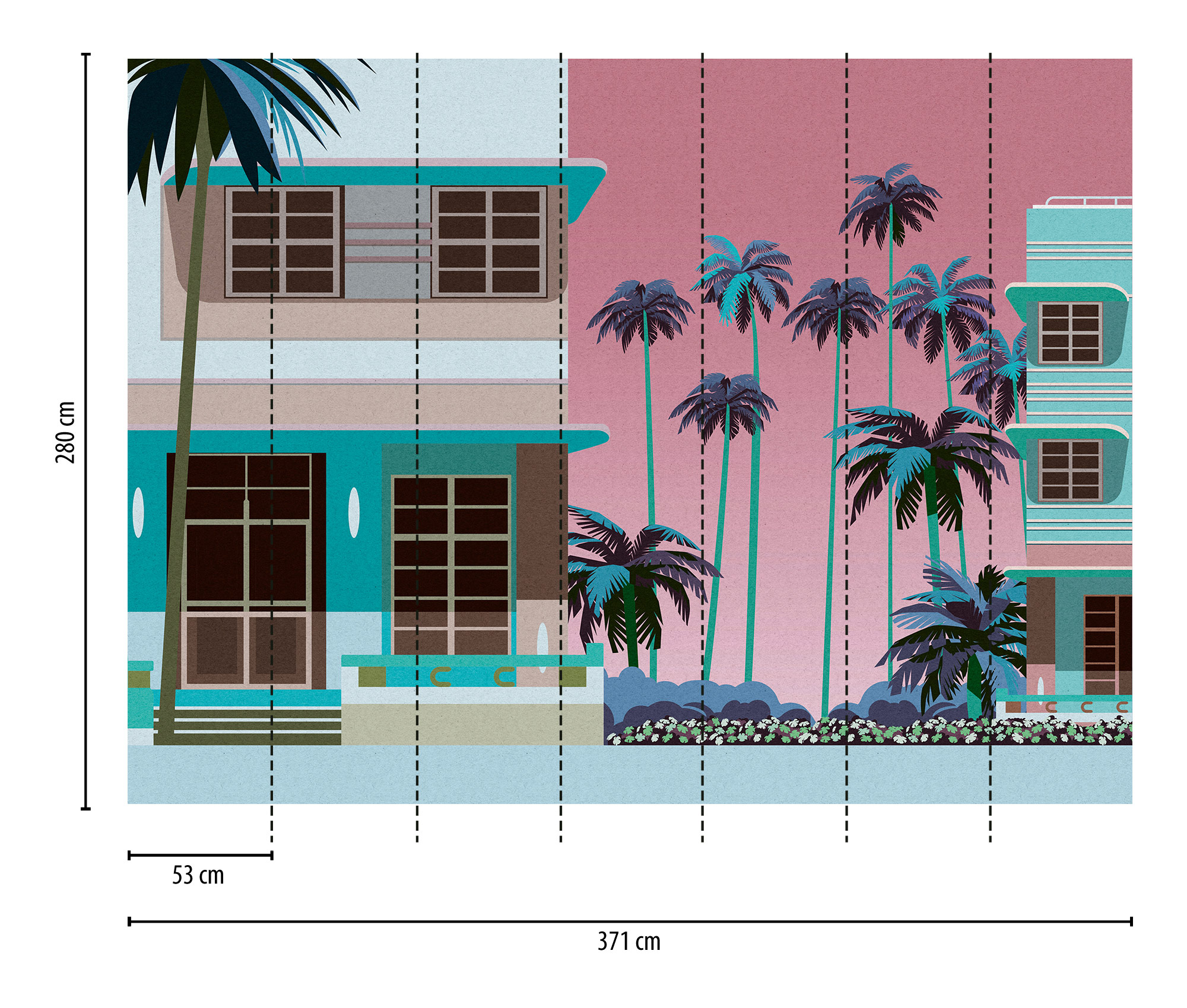 Livingwalls Vliestapete The Wall 3 Florida 398931