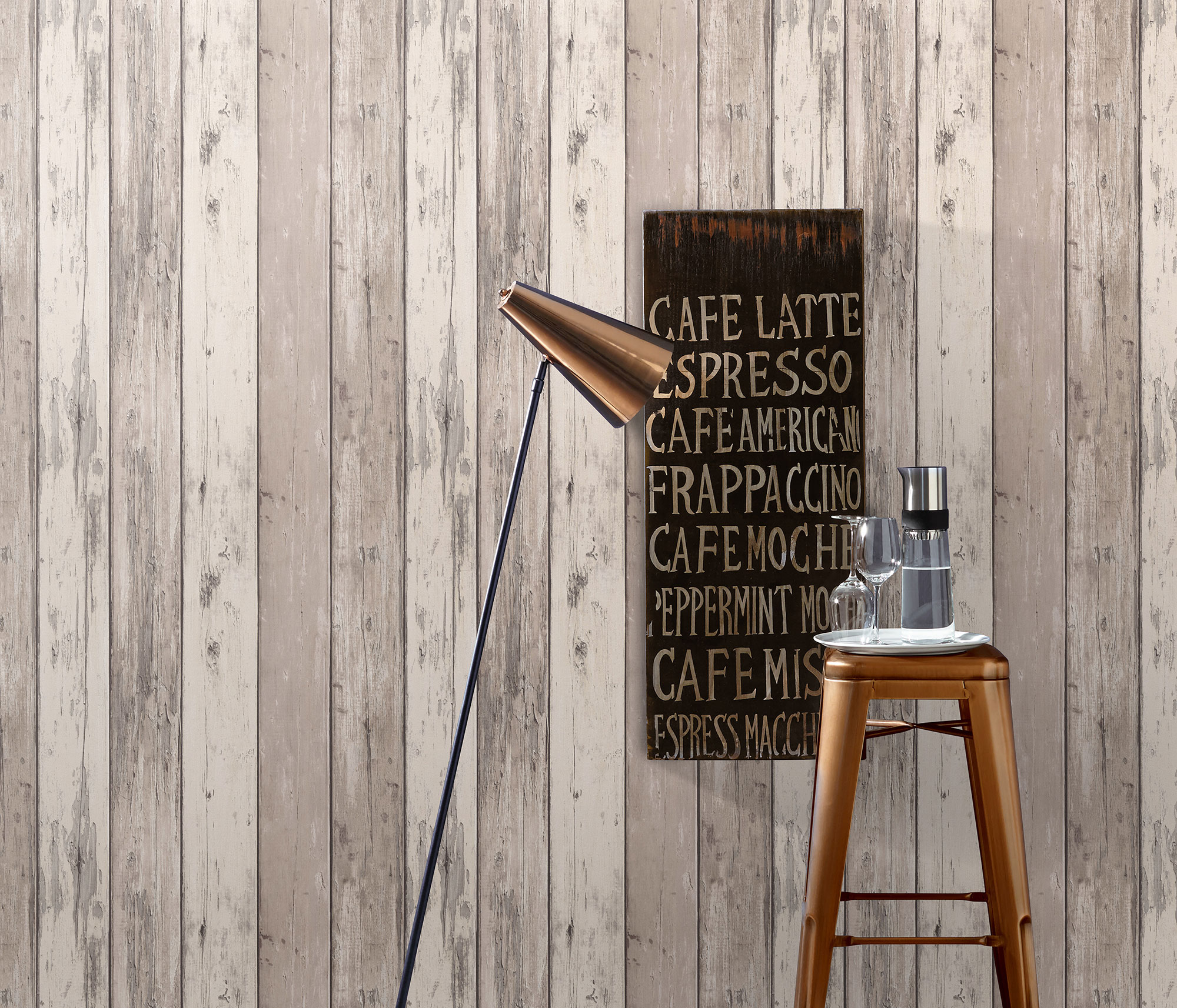 Erismann Vliestapete Imitations 2 braun Holzoptik 1020011