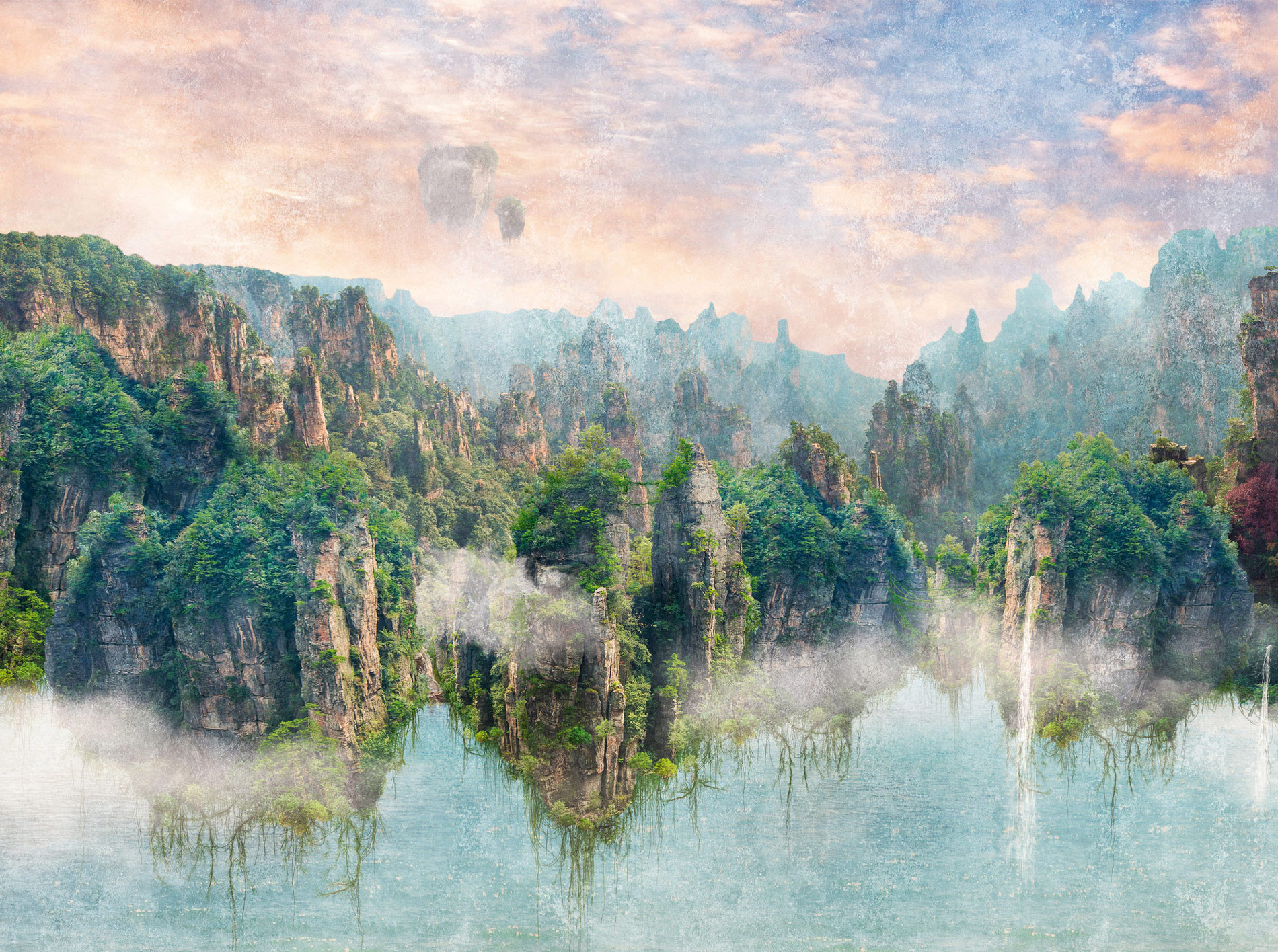 Livingwalls Vliestapete The Wall 3 Landschaft 399081