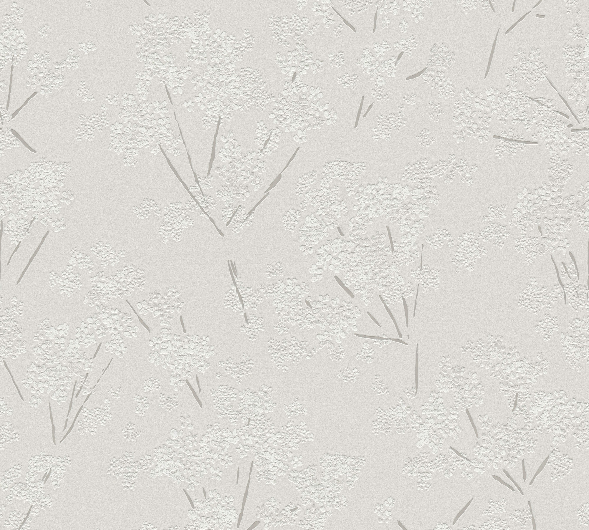 AS Vliestapete Casual Living Grau Blümchen 395484