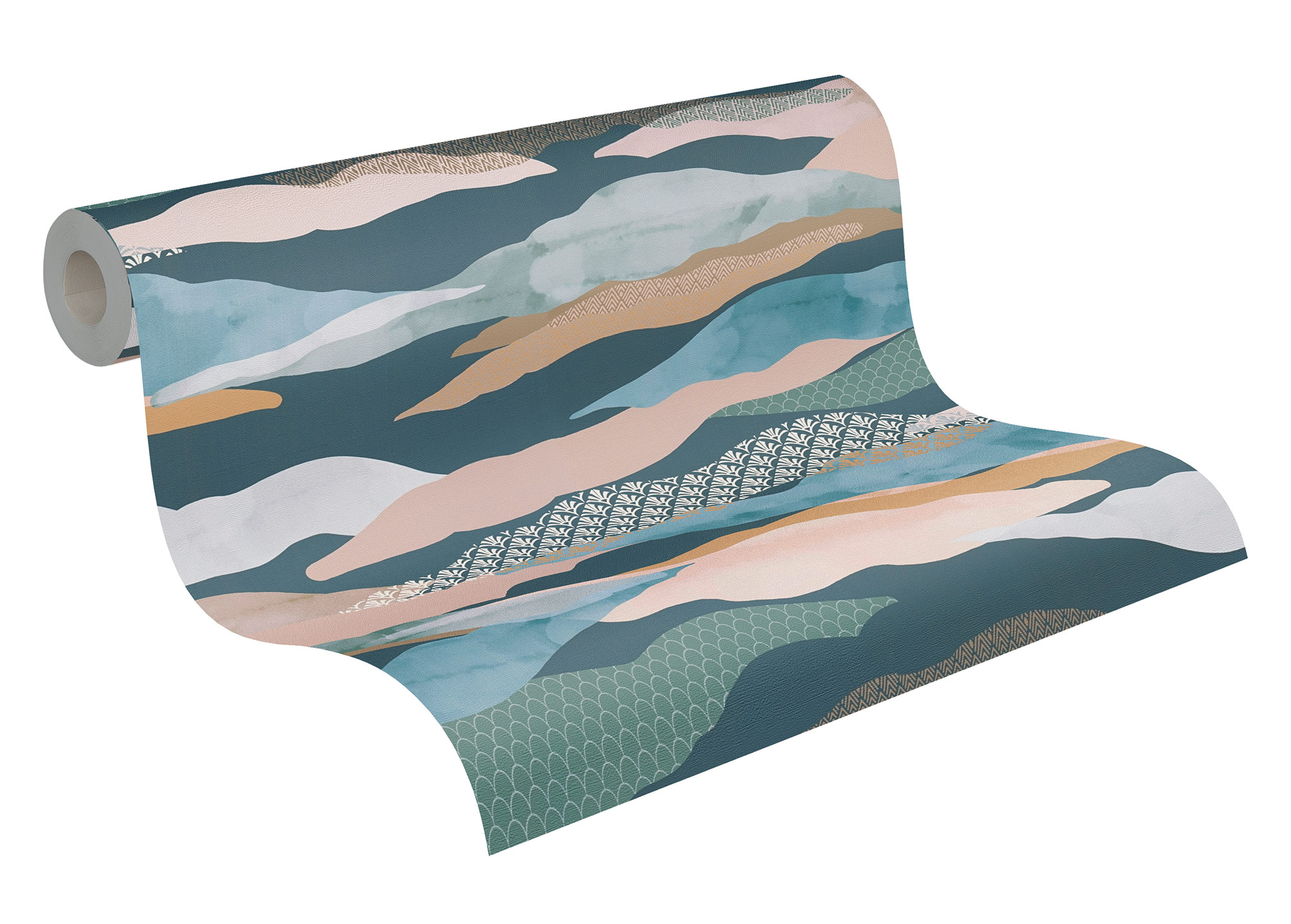 AS Vliestapete PintWalls II Wellen Blau 396994