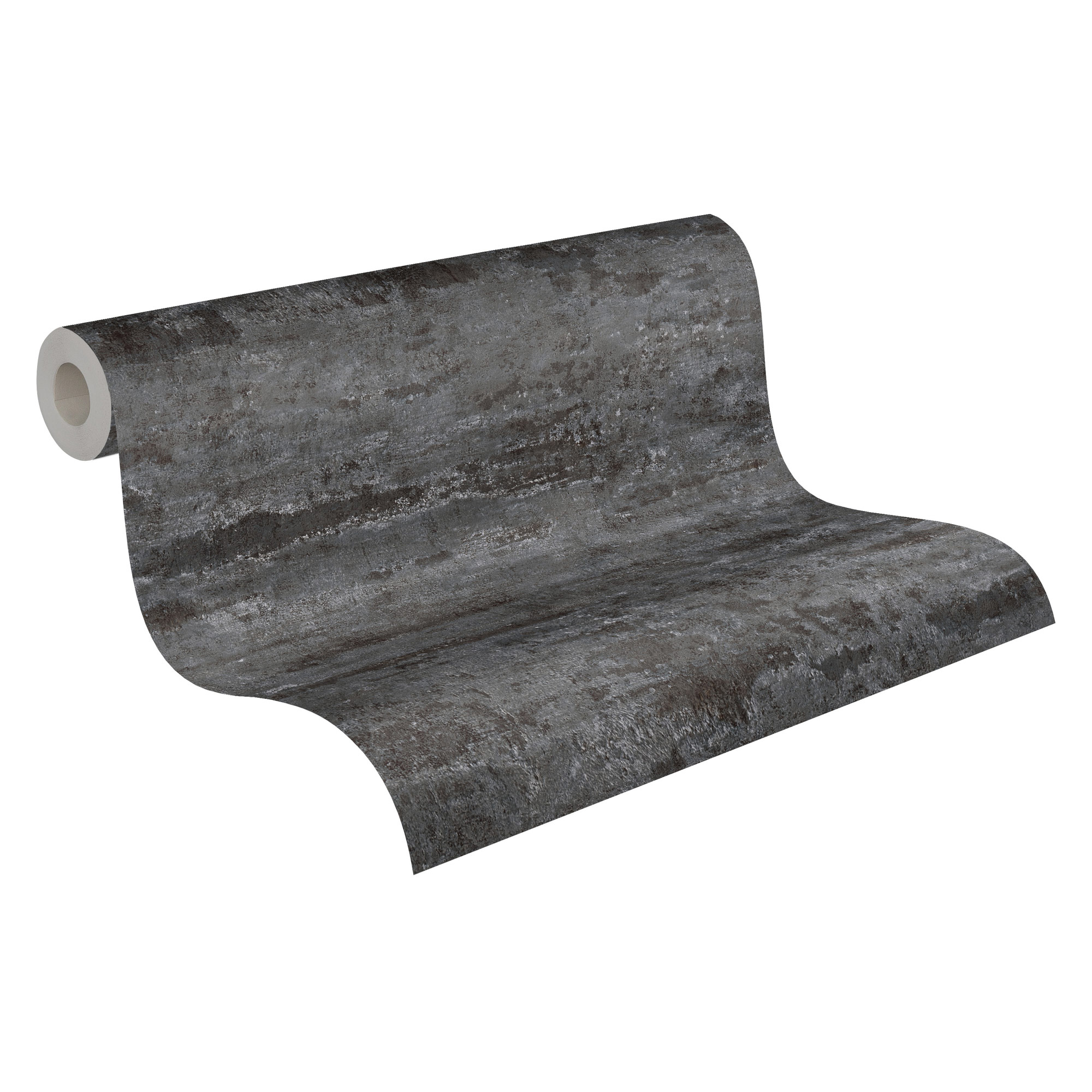 AS Vliestapete Elements 2 Unitapete Schwarz 374154