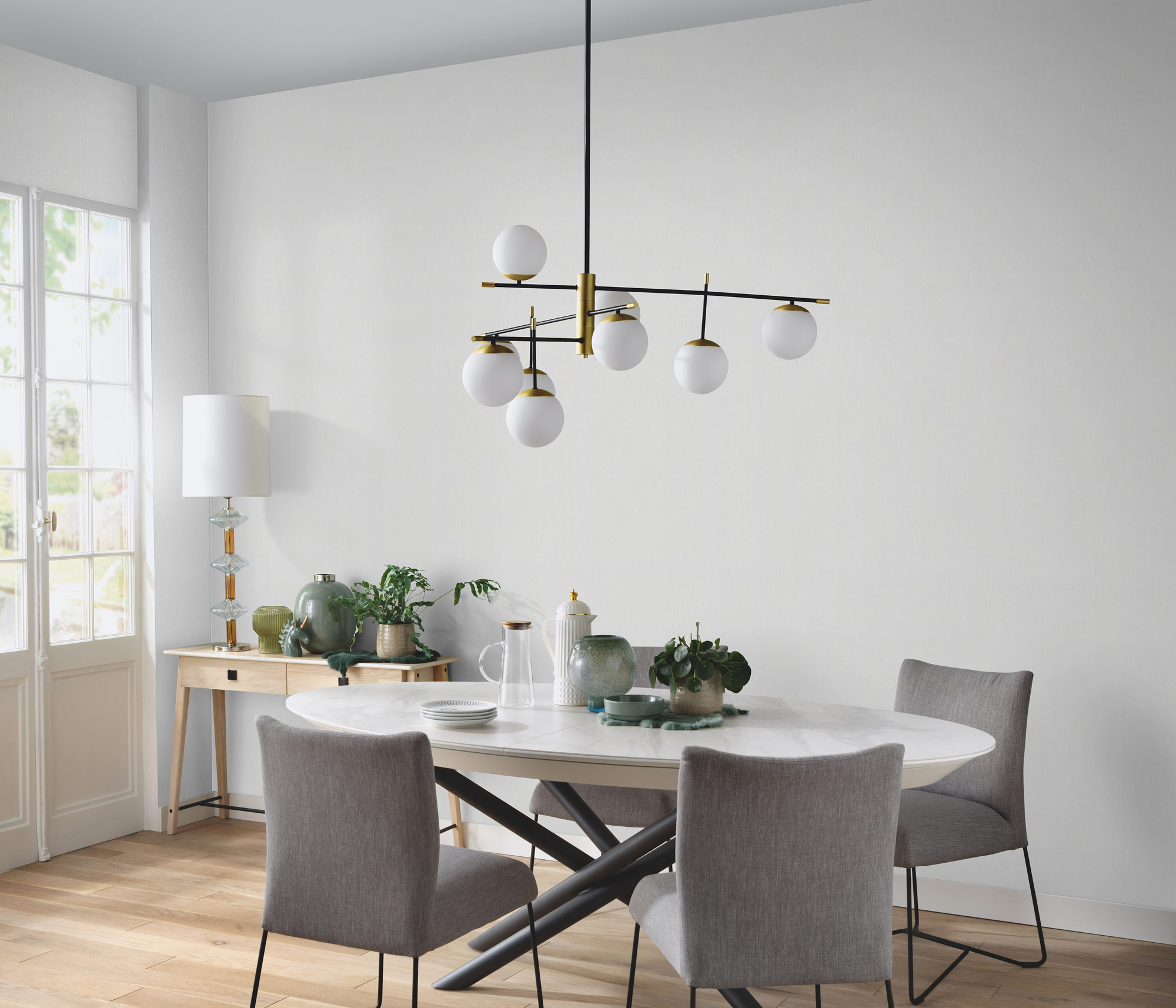 Erismann Vliestapete Versailles Unitapete grau 1028110