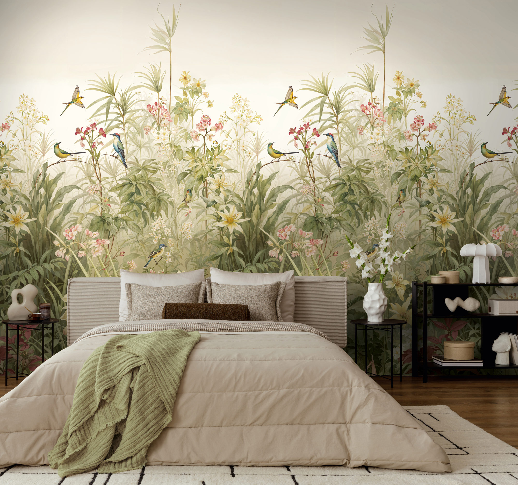 AS Fototapete The Wall 4 Vögel Beige 792466
