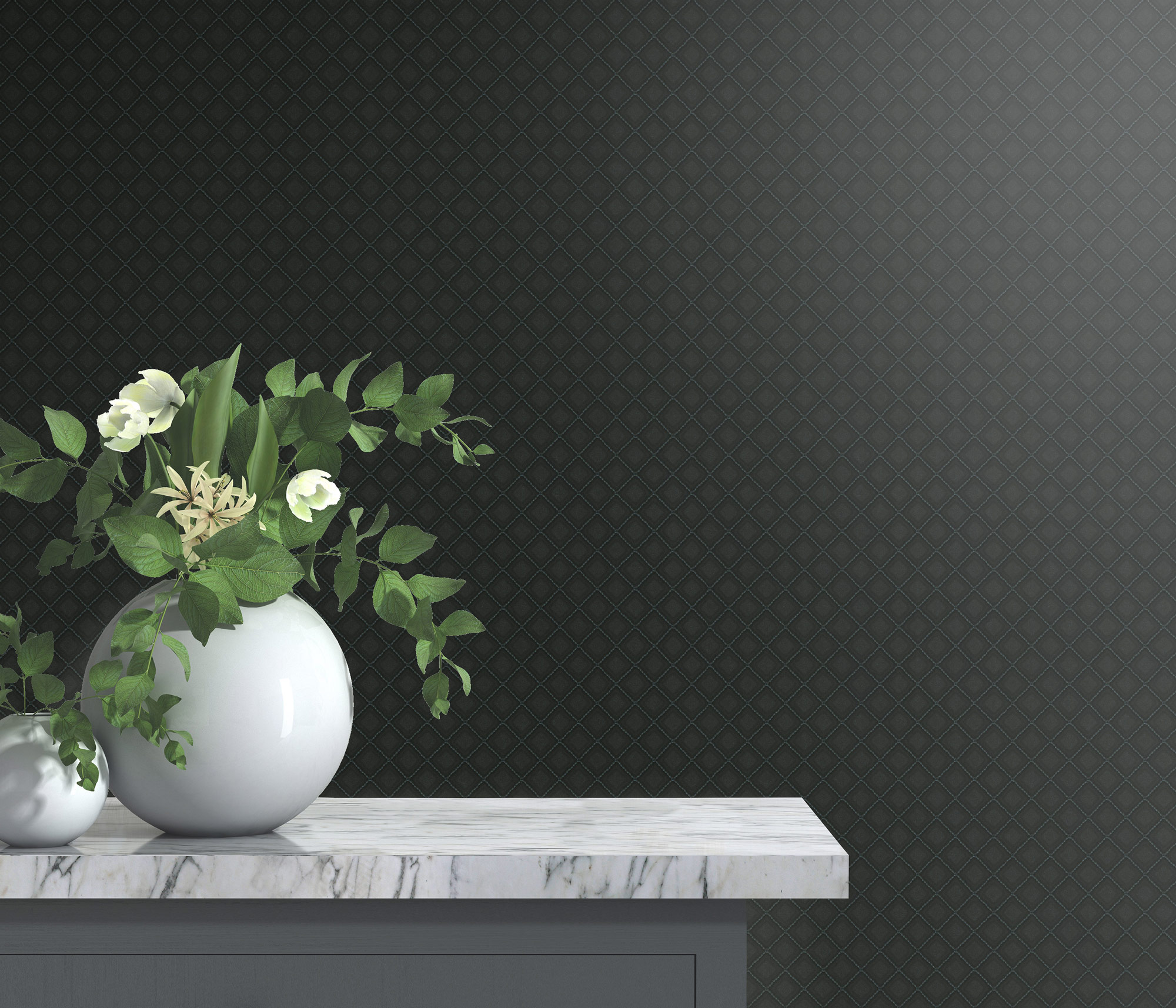 Erismann Vliestapete Versailles schwarz 1028915