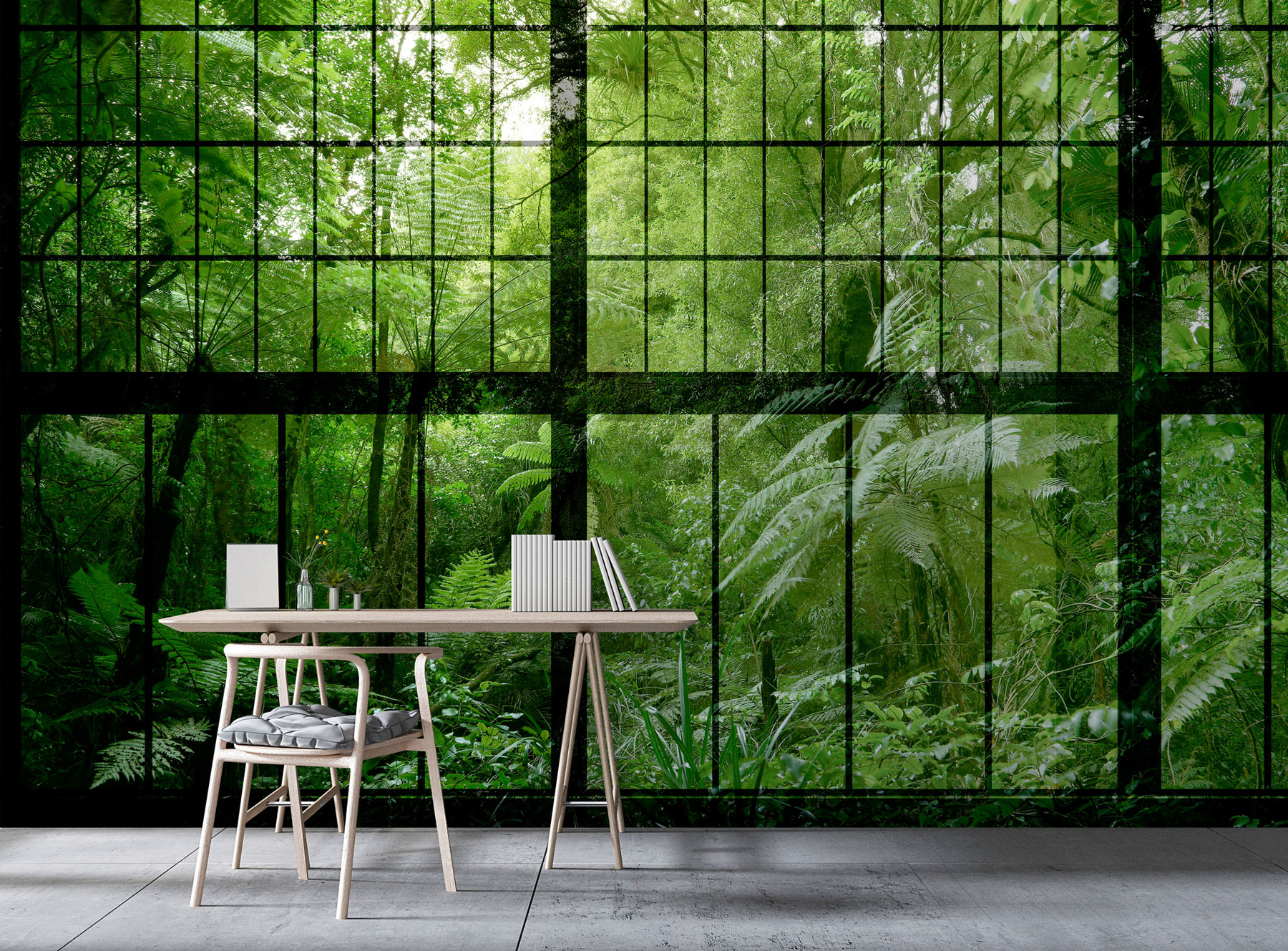 AS Fototapete Walls by Patel 2 Fenster Dschungel DD113742