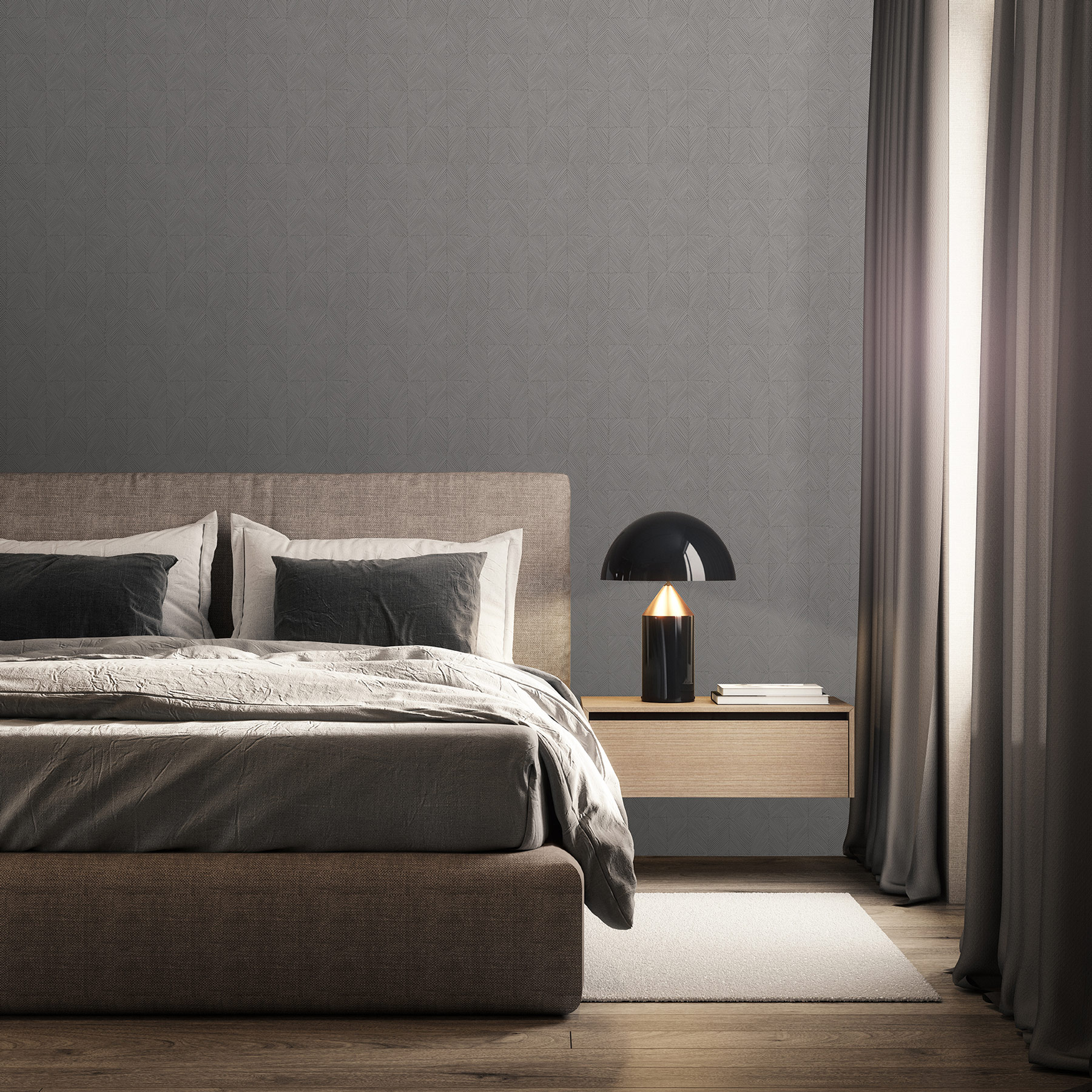 Hohenberger Vliestapete Chalk Rhompus Stone 65508