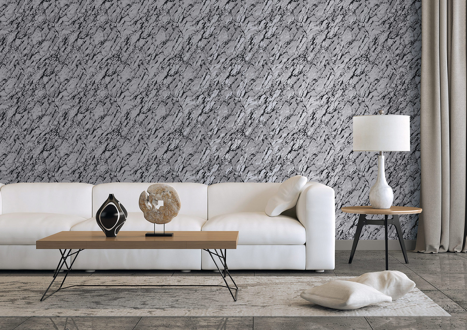 Essener Vliestapete Special FX 2 Silbergrau G68096