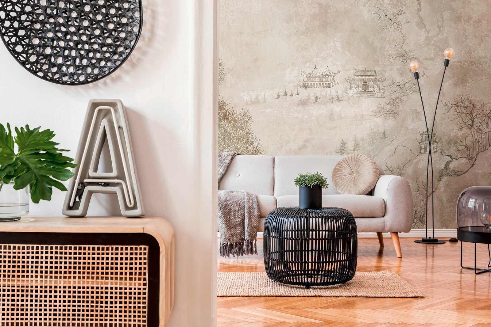 Livingwalls Vliestapete The Wall Japanisch 382471