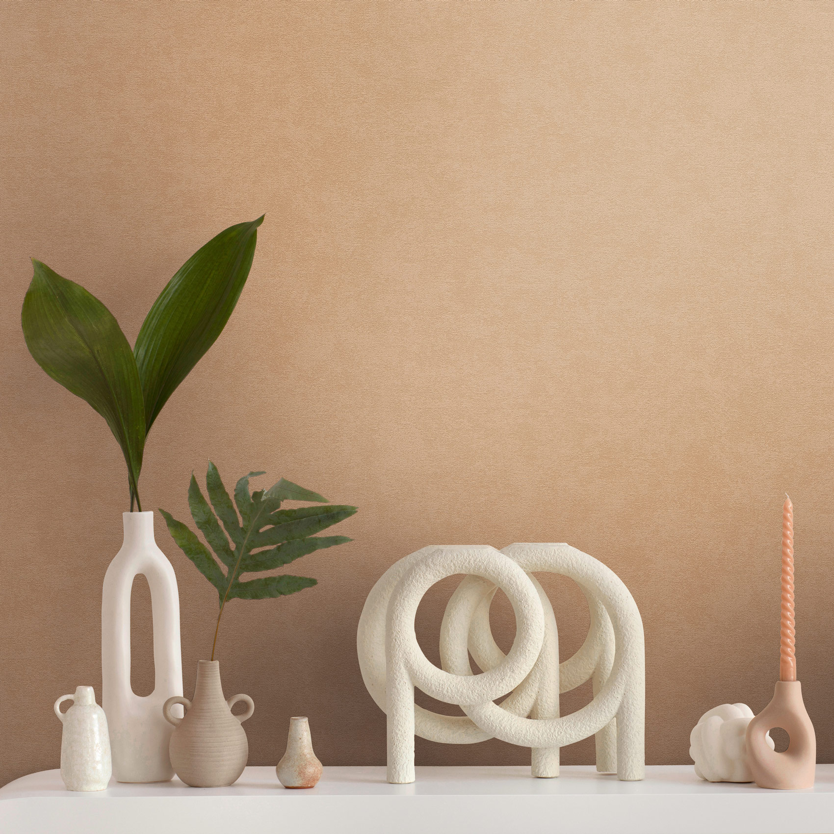 AS Vliestapete French Affair Einfarbig Beige 399385