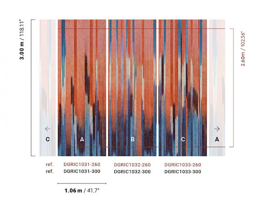 Masureel Fototapete Panel Serica Holi Sunset DGRIC103260