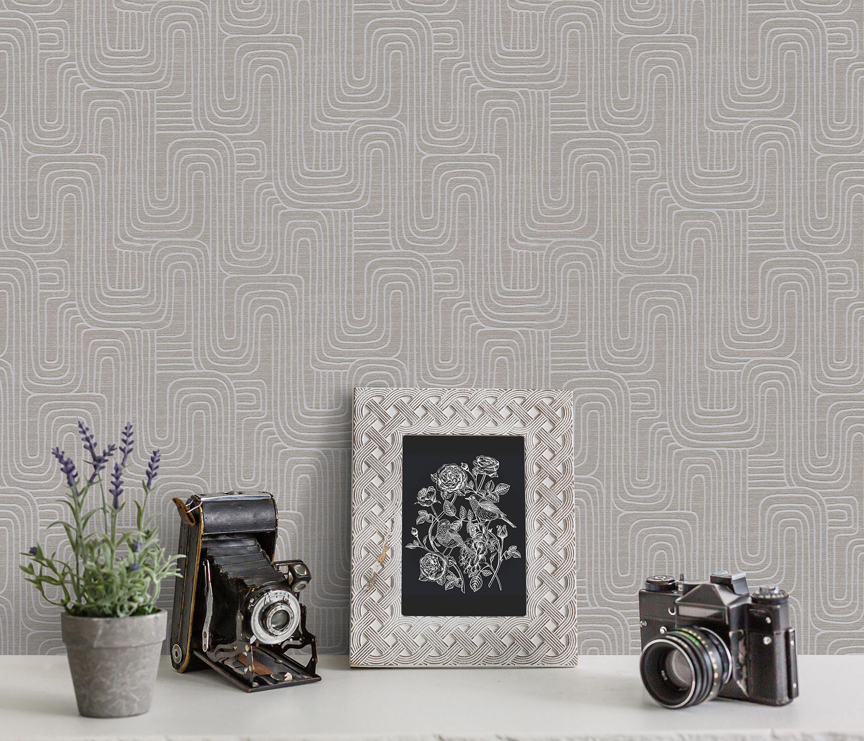 Erismann Vliestapete Opus braun 1046111