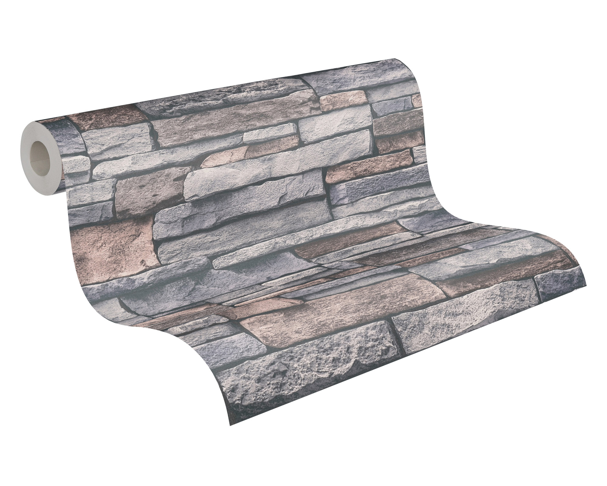 AS Vliestapete Terra Steinoptik grau 388132