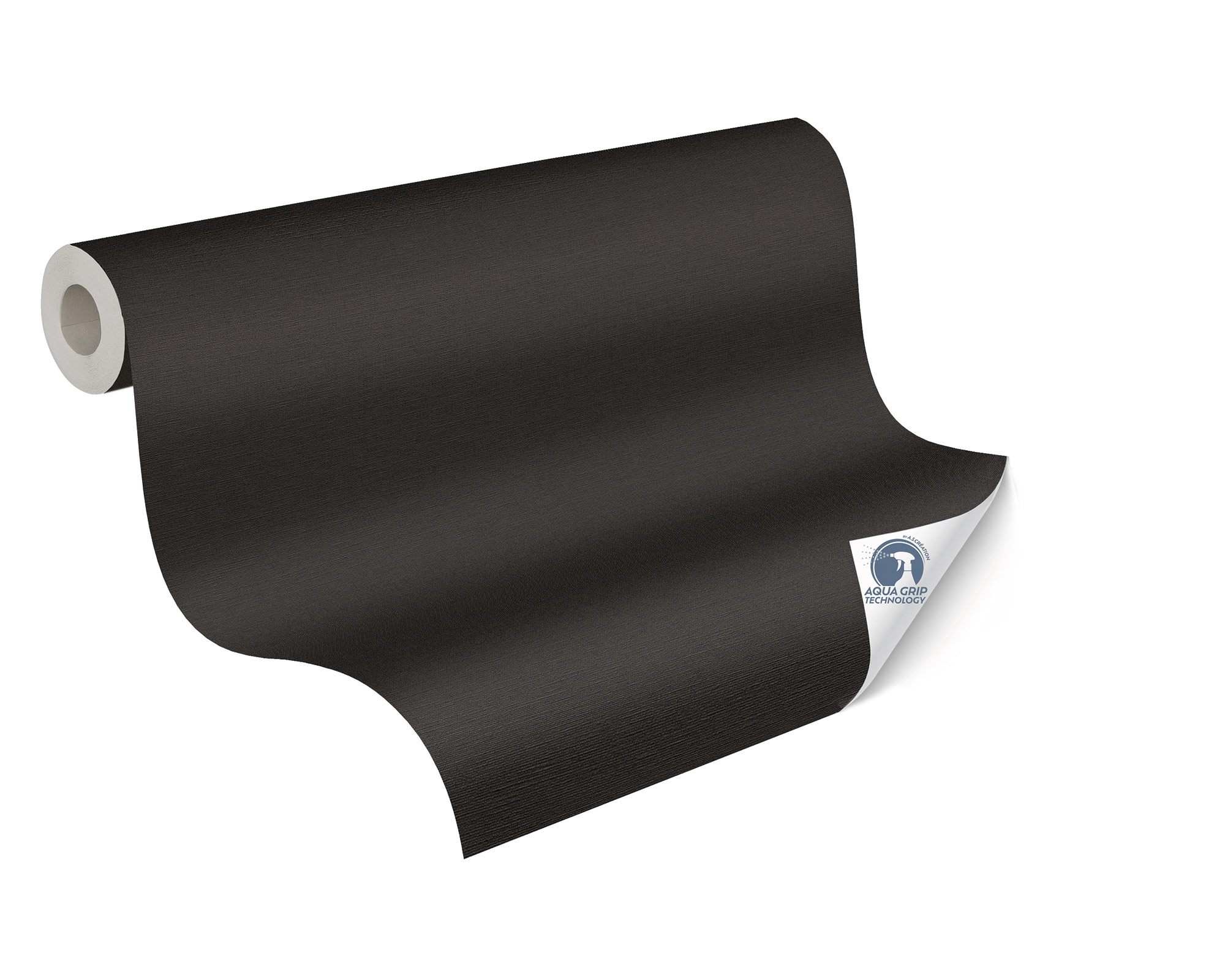 AS Vliestapete Cosiness Designdrop 2 Uni Schwarz 792432
