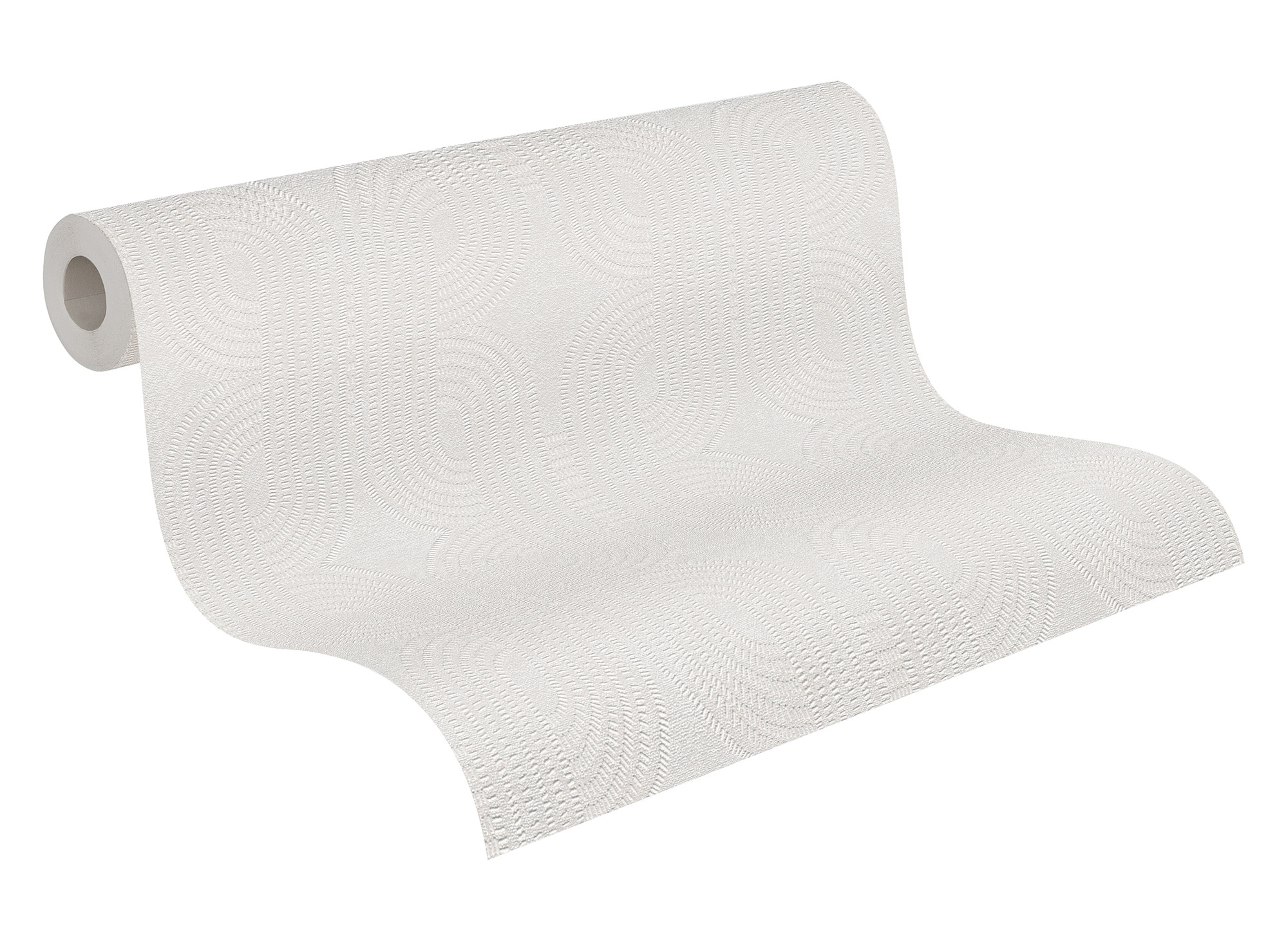 AS Vliestapete French Affair Struktur Weiß 399372