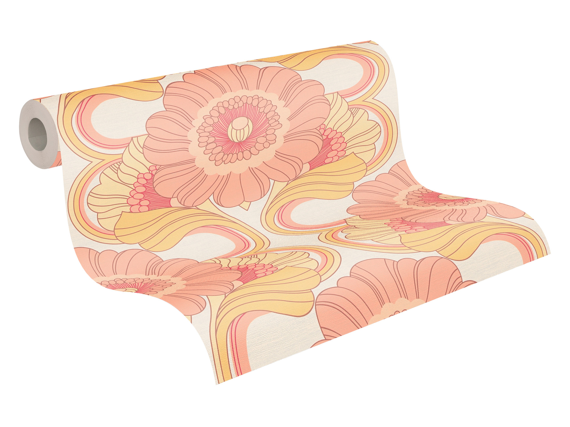 AS Creation Vliestapete Retro Chic Gelb 395305