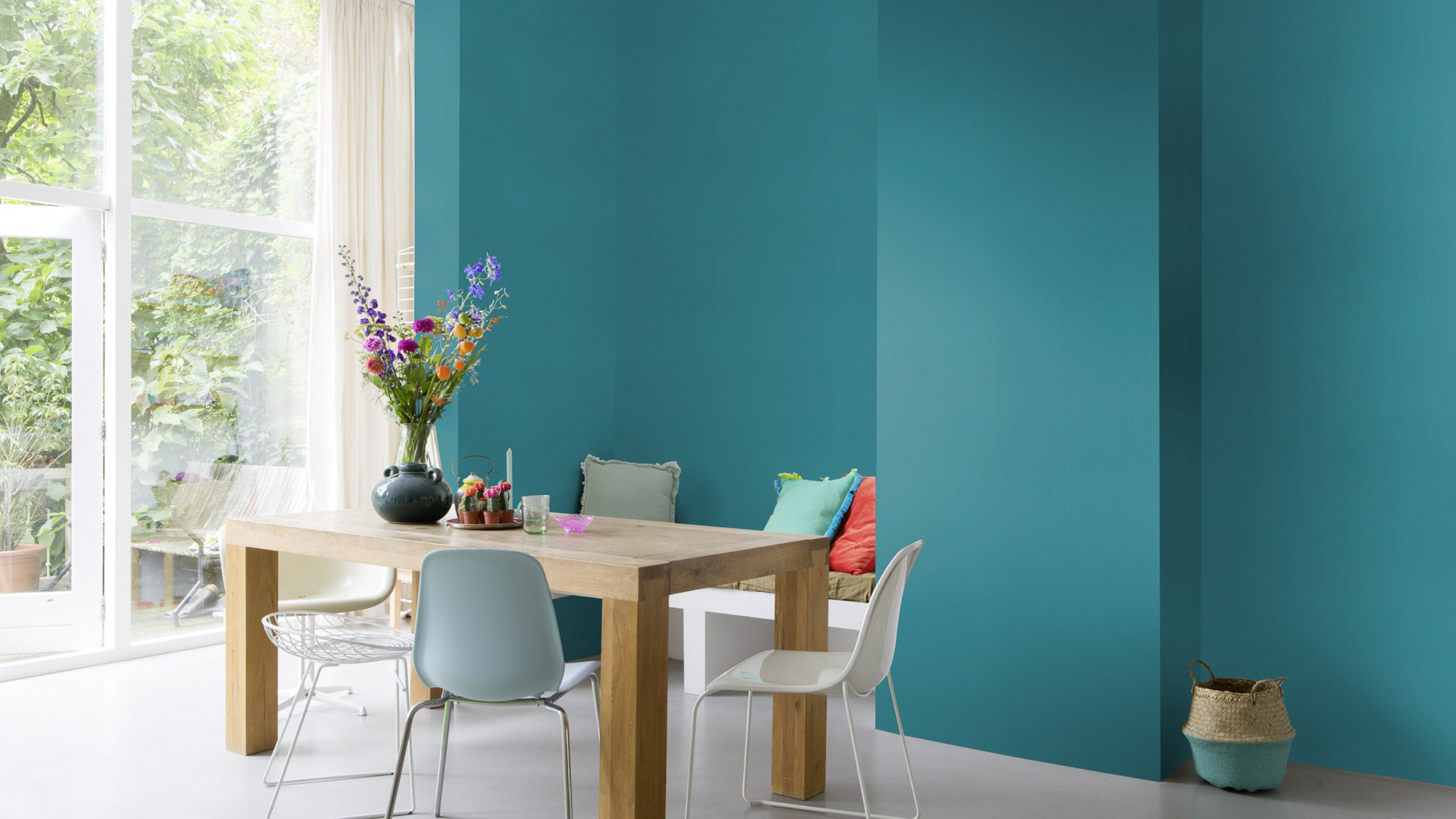 Rasch Vliestapete Allegretto Türkis-Türkisblau 690729