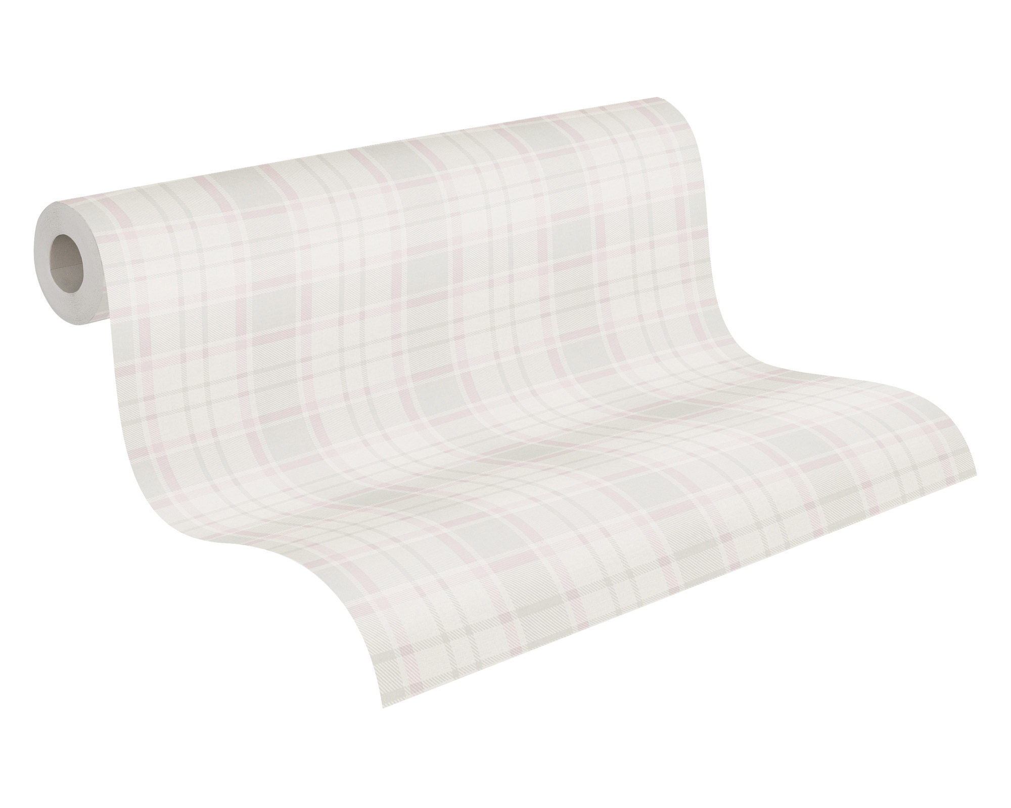 AS Vliestapete Maison Charme Kariert weiß 390721