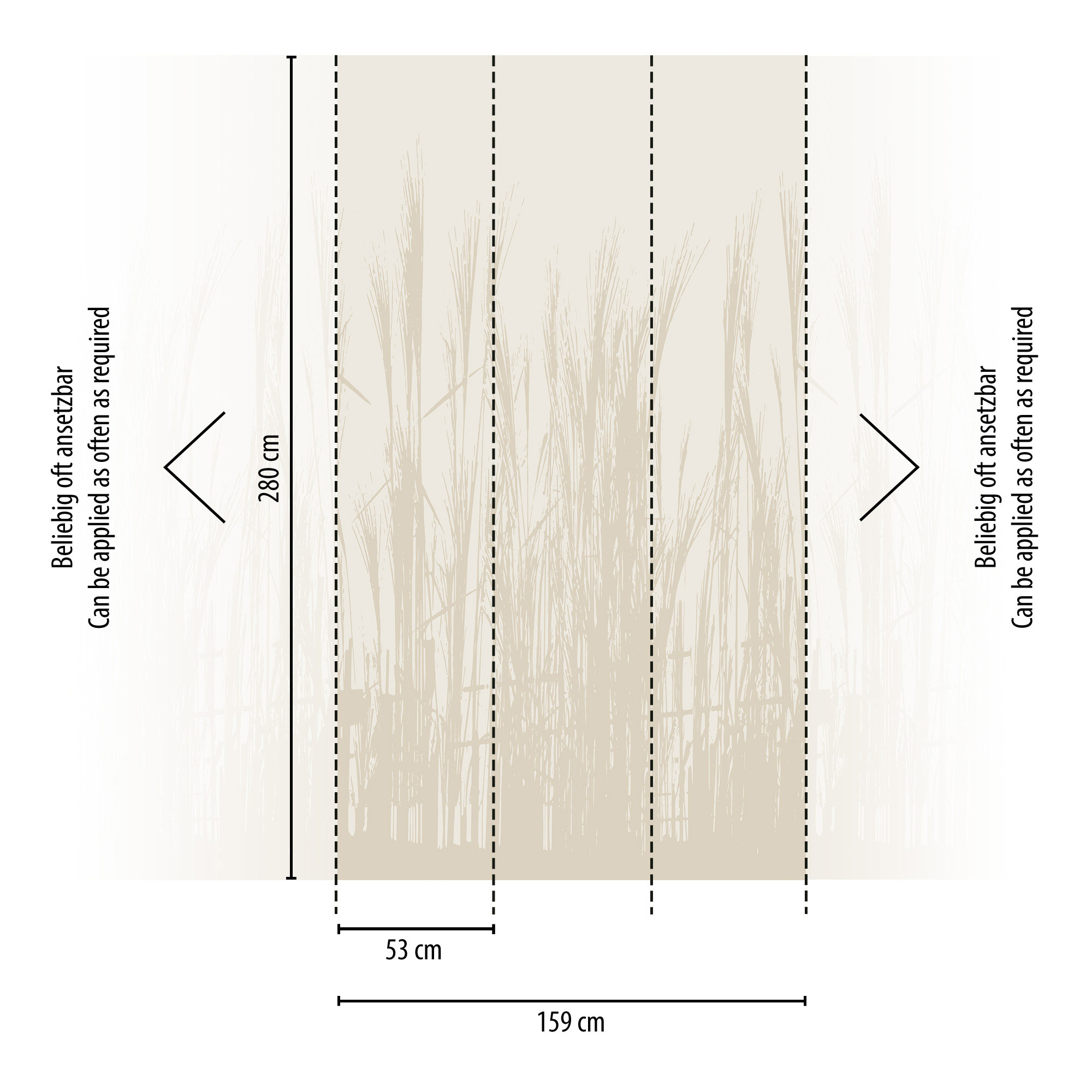 Livingwalls Vliestapete The Wall 3 Gräser 398781