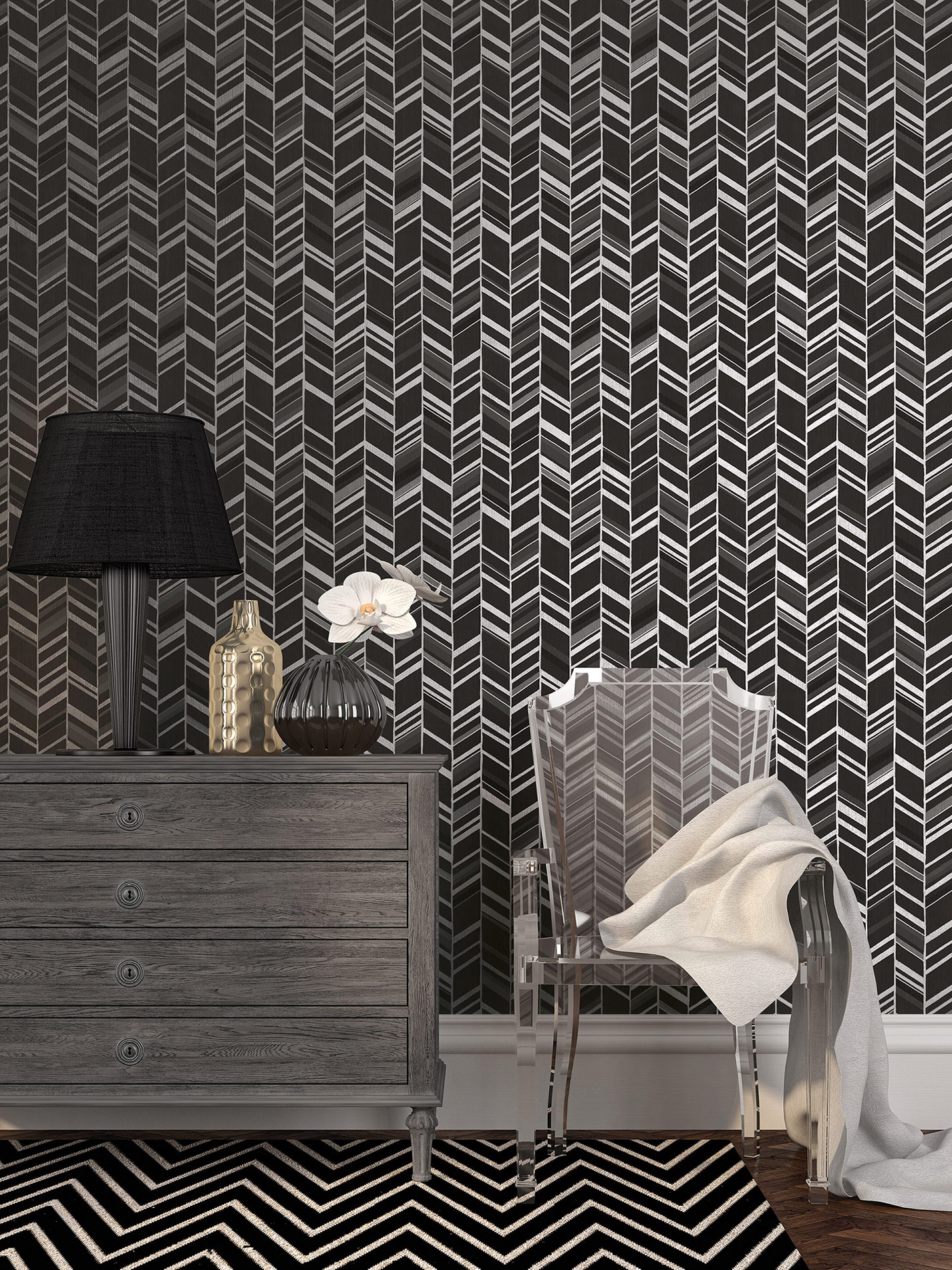 Essener Vliestapete Special FX 2 Schwarz G67716