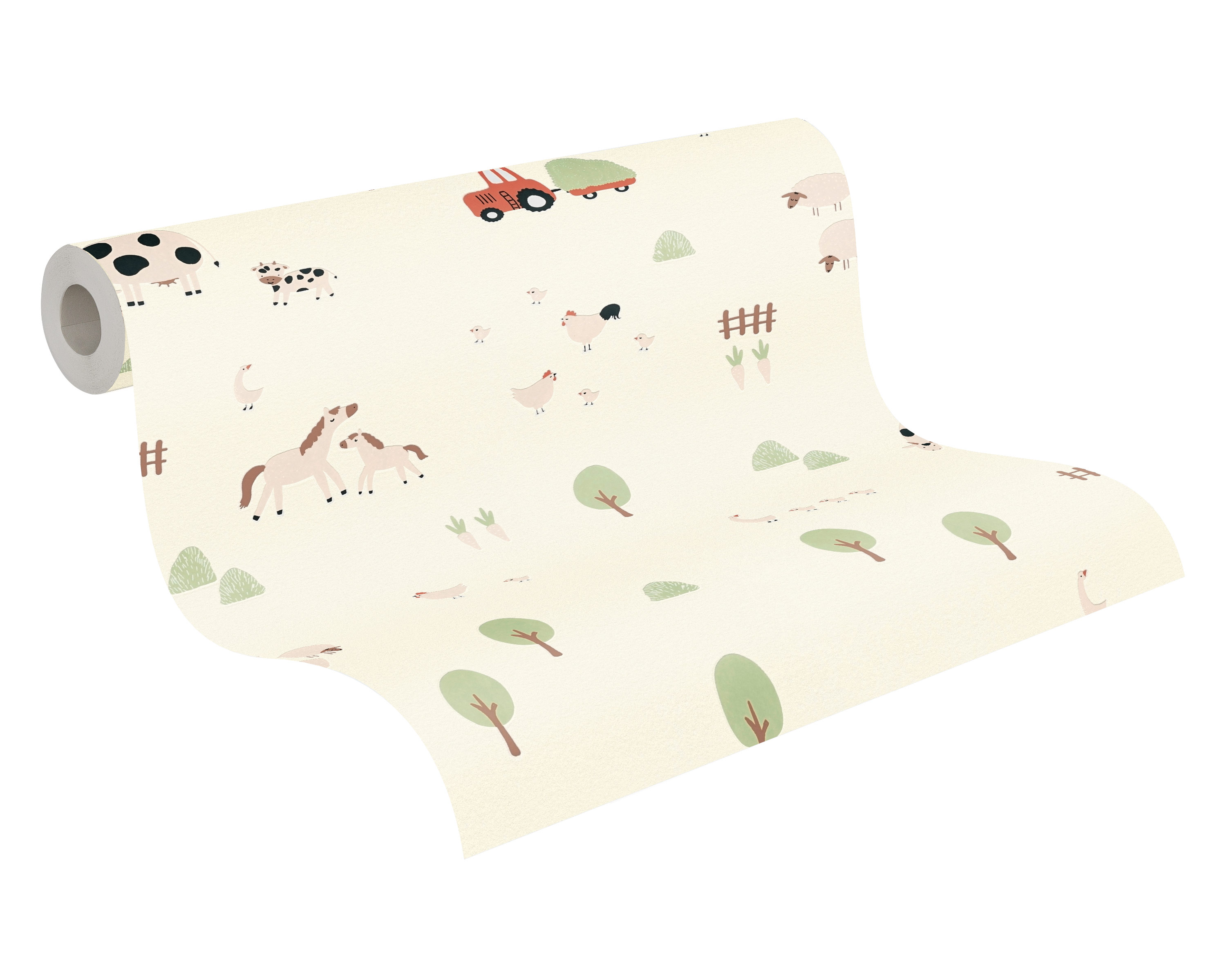 AS Vliestapete Kids Studio Kinderzimmertapete Creme 792651