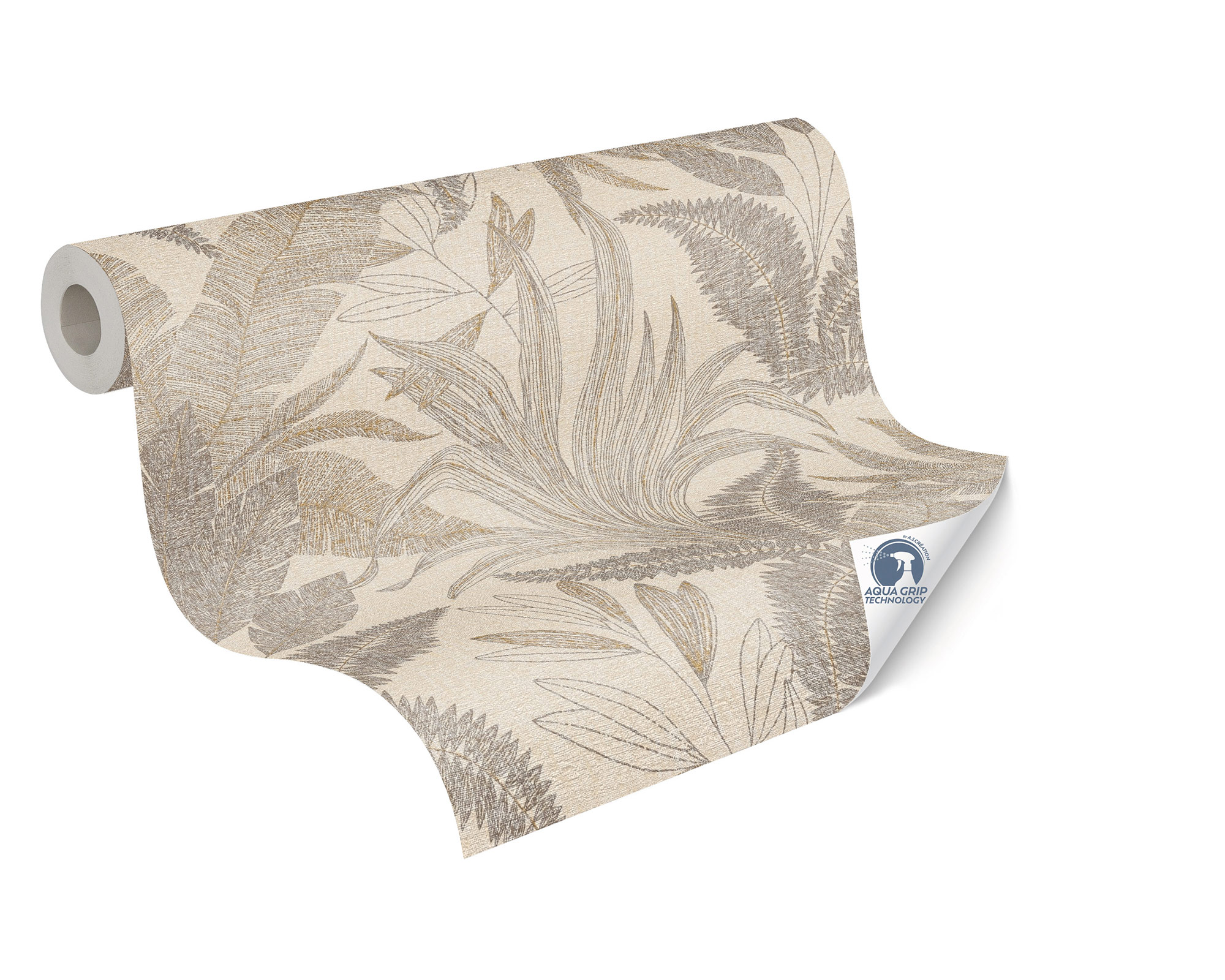 AS Vliestapete Cosiness Designdrop 2 Floral Beige 792411