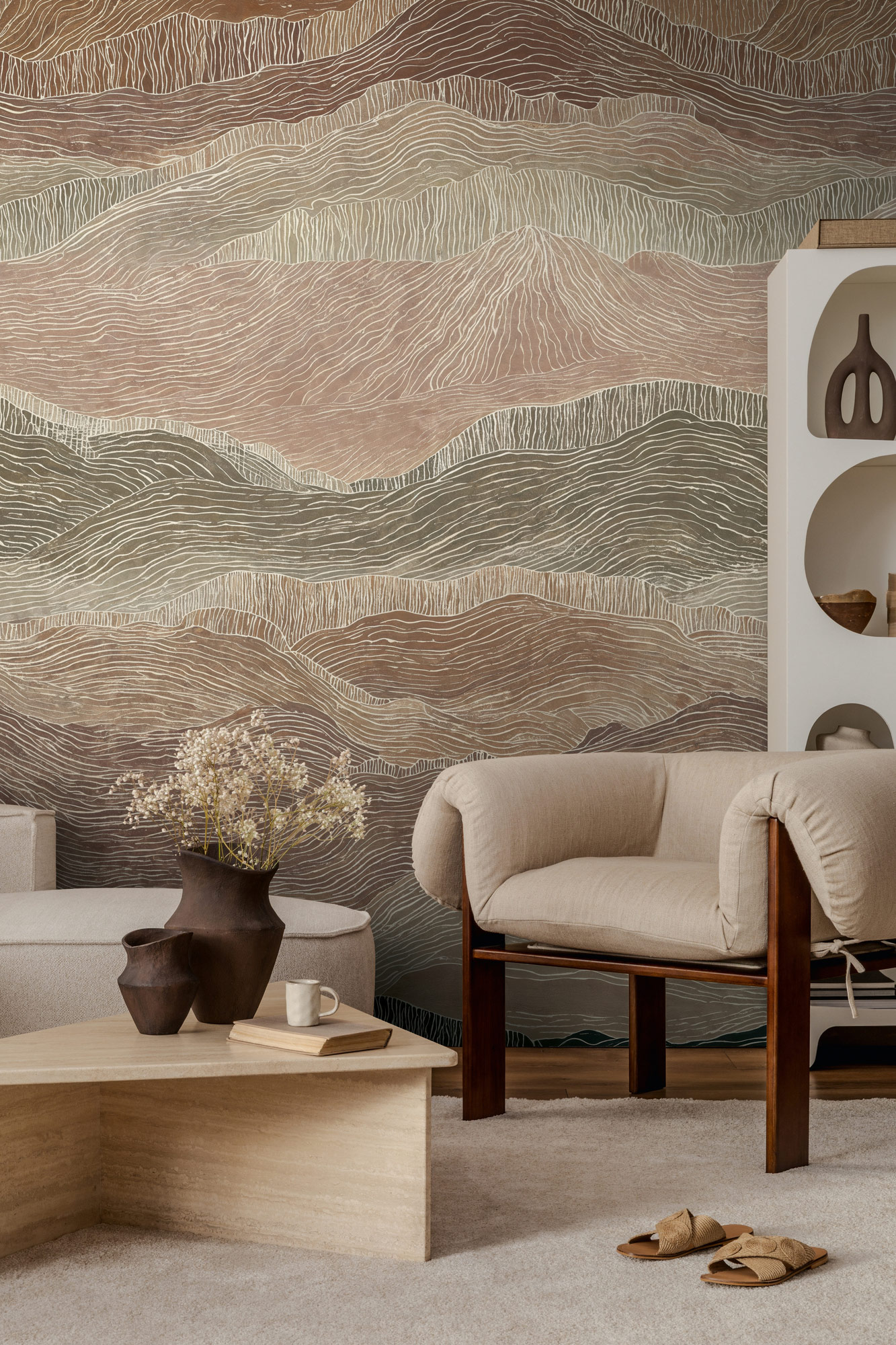 AS Fototapete The Wall 4 Landschaft Beige 792249