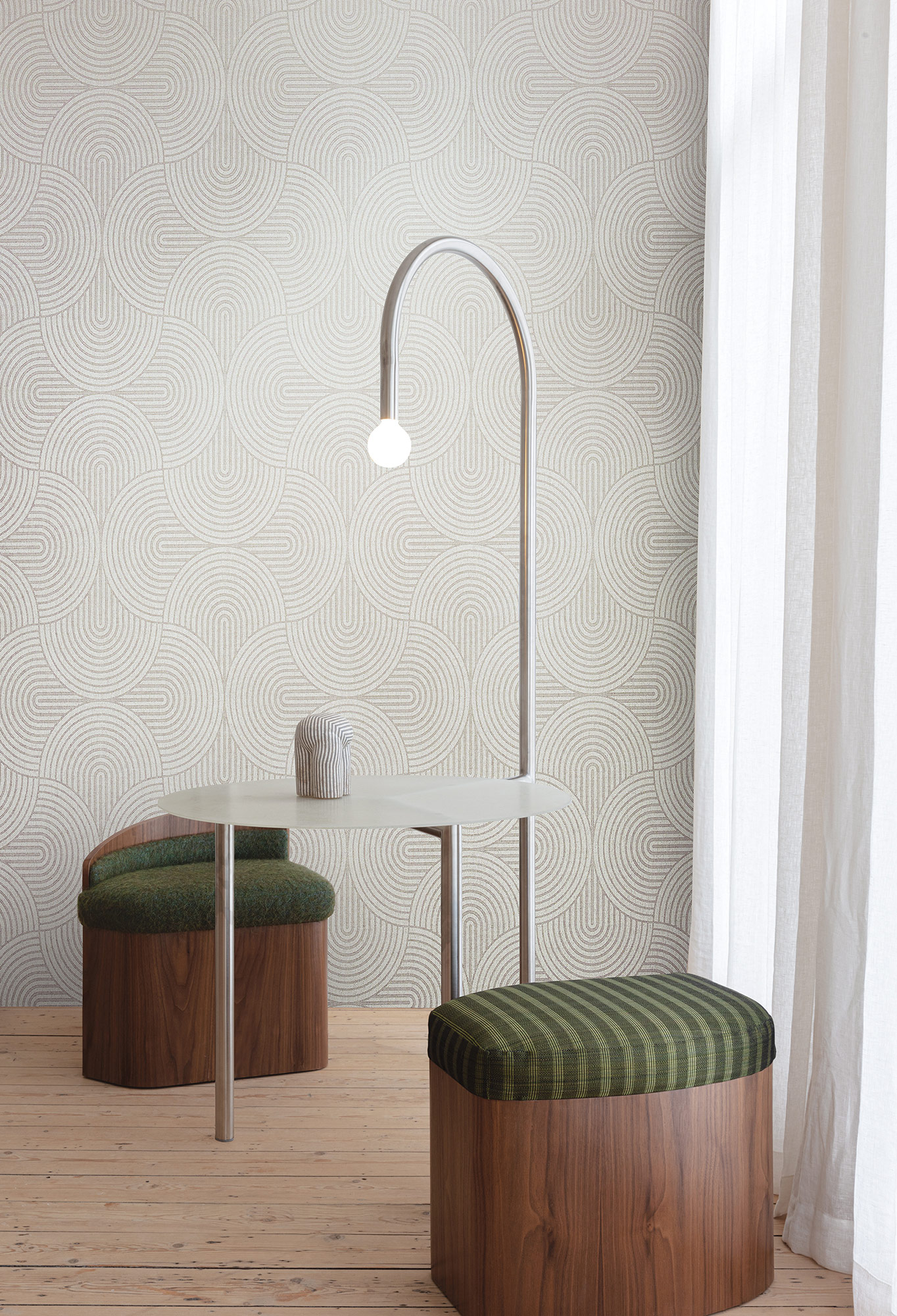 Masureel Vliestapete Texture Book Earth Silver EAR604