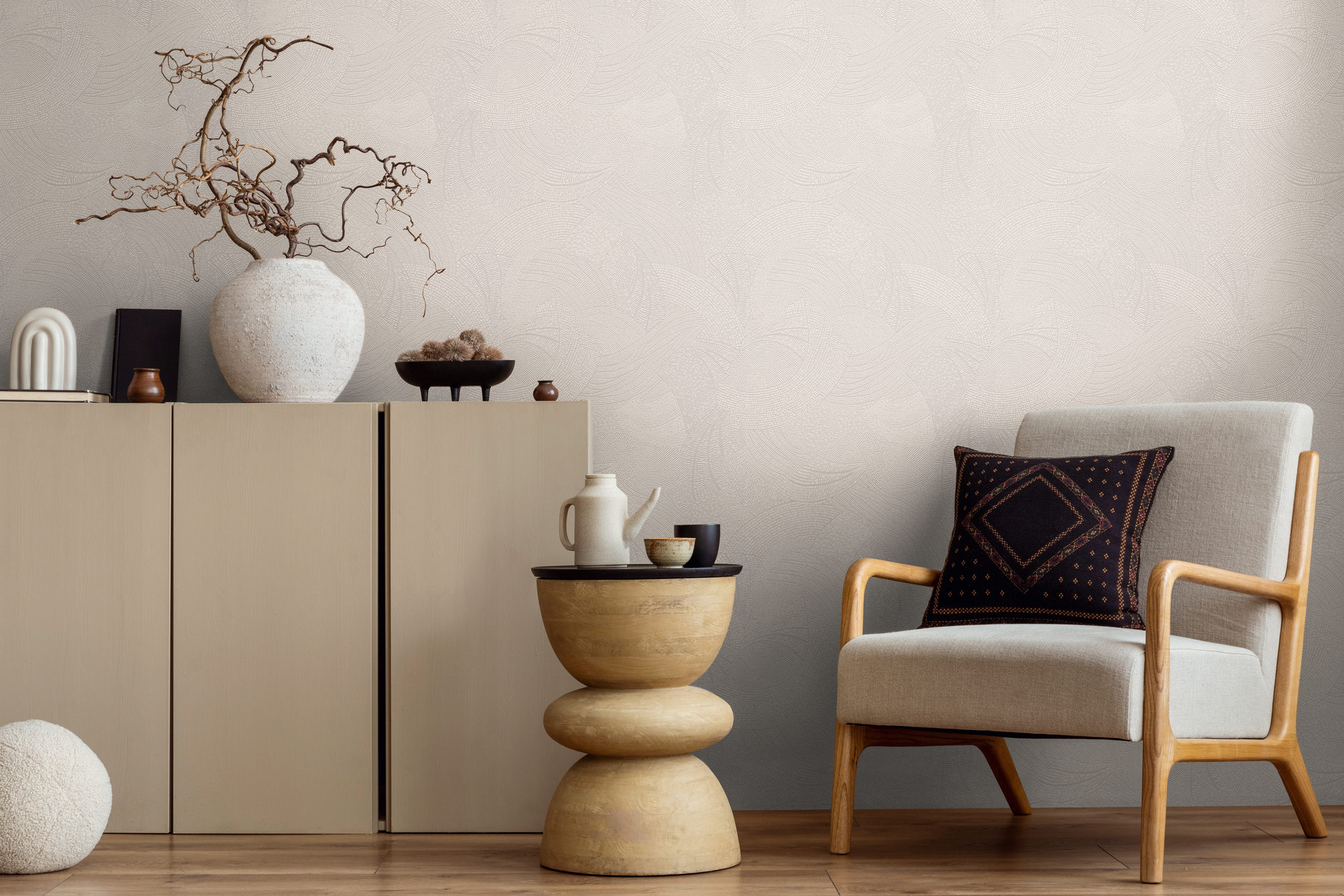 AS Vliestapete French Affair Struktur Grau 399351