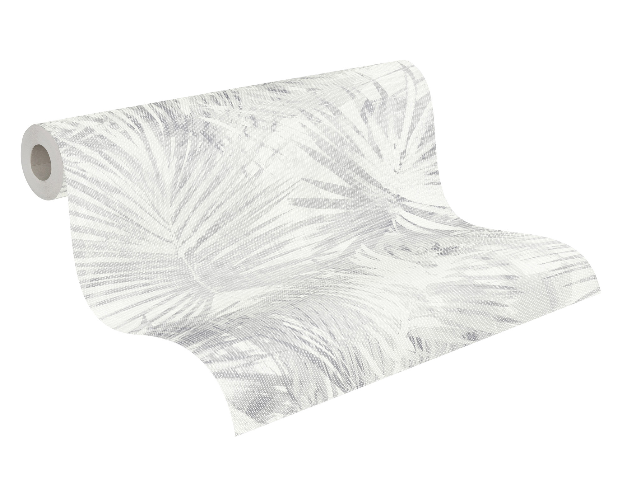 AS Vliestapete Attractive 2 Palmentapete Hellgrau 363851