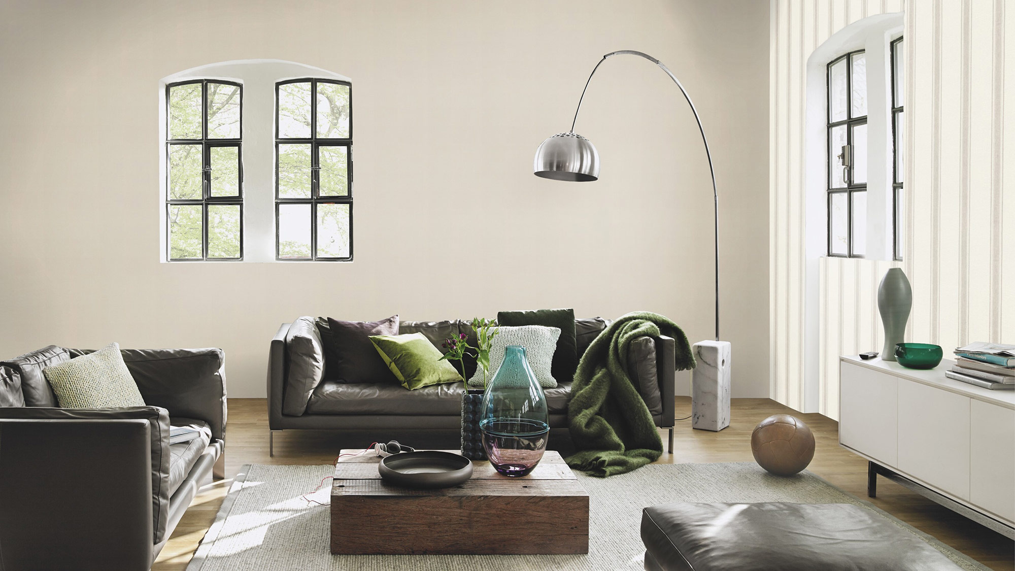 Rasch Vliestapete Liverna Beige-leinen 555851