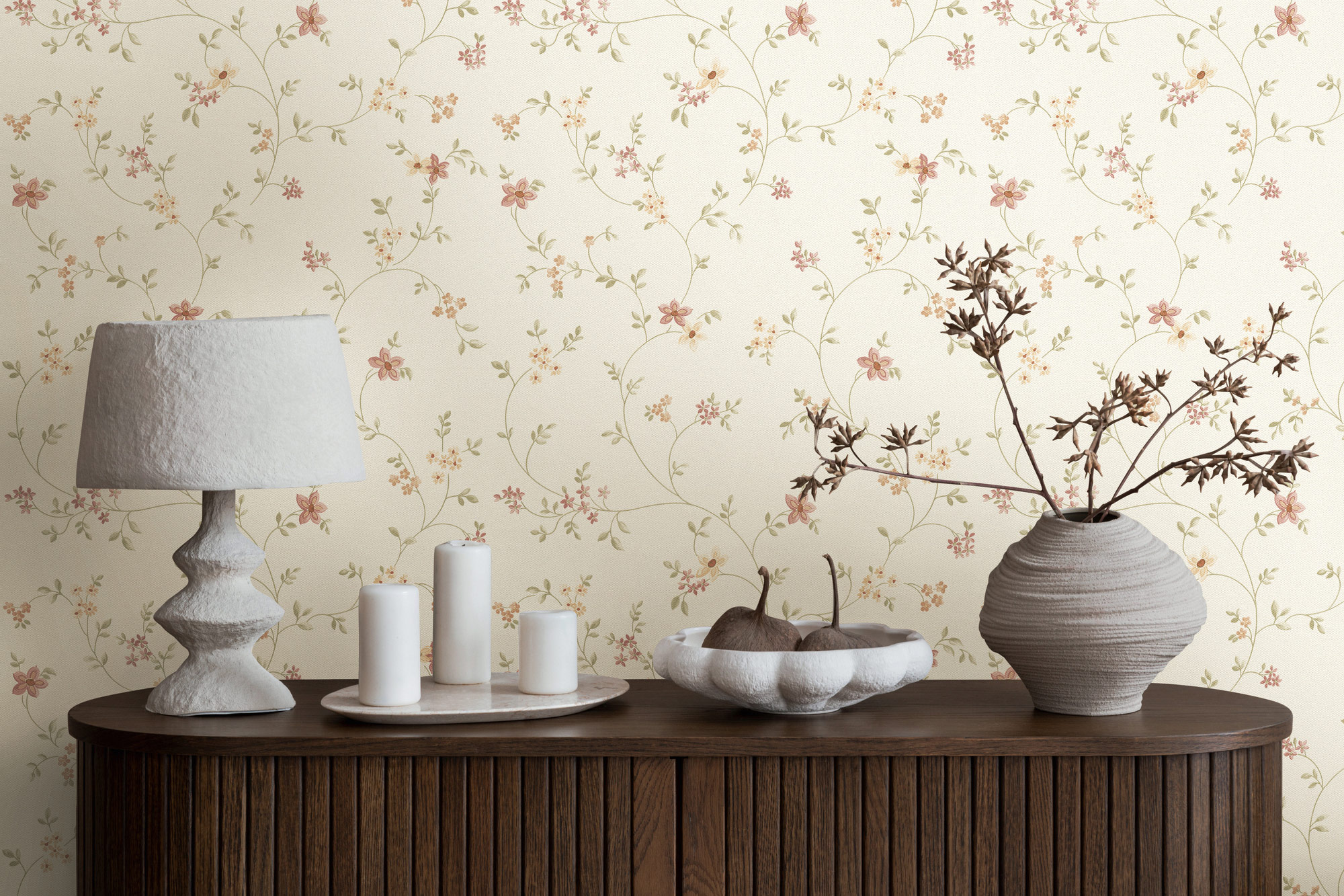 AS Vliestapete Maison Charme Blümchen creme 937701